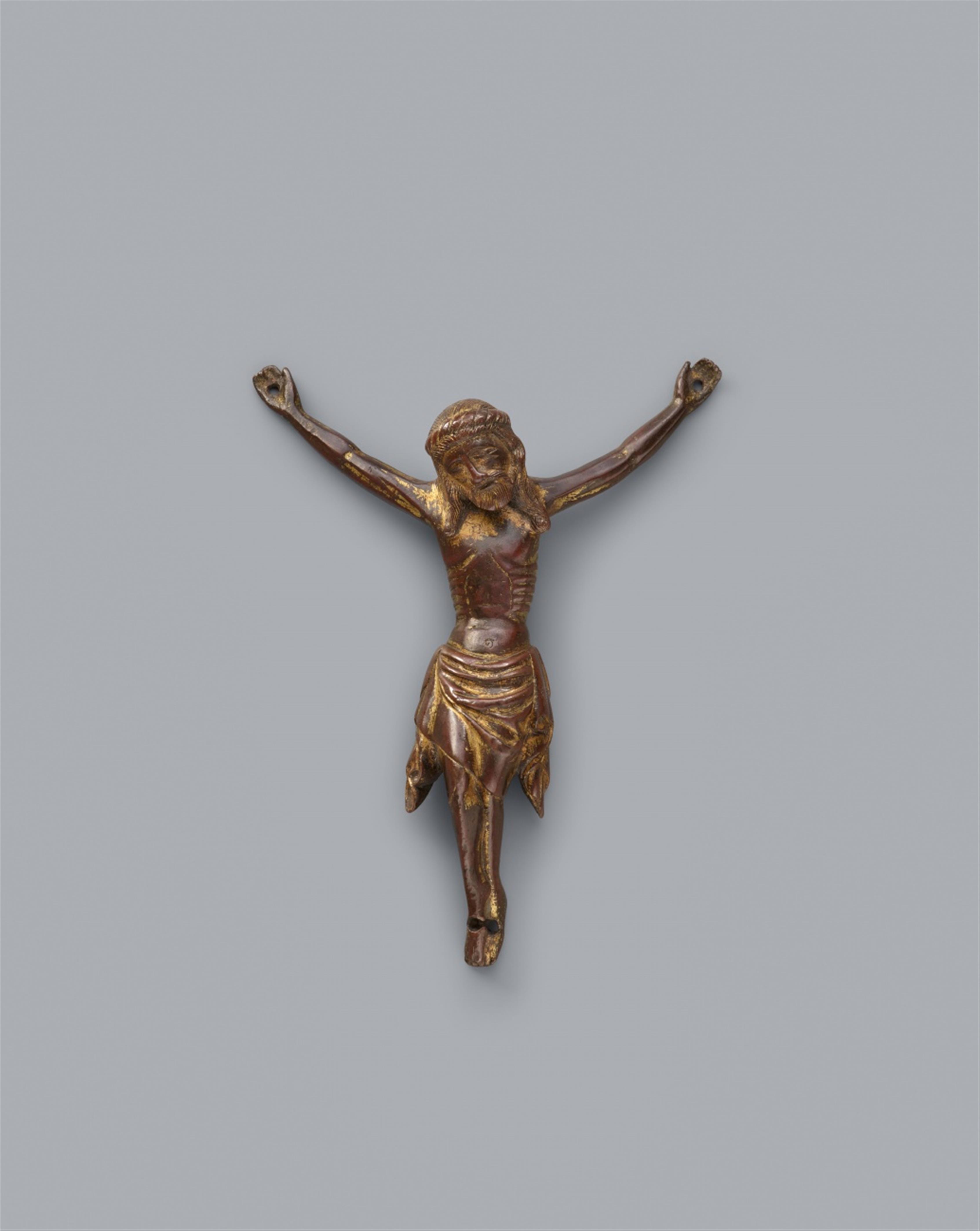Rhineland Circa 1300 - A Rhenish bronze Corpus Christi, circa 1300 - image-1