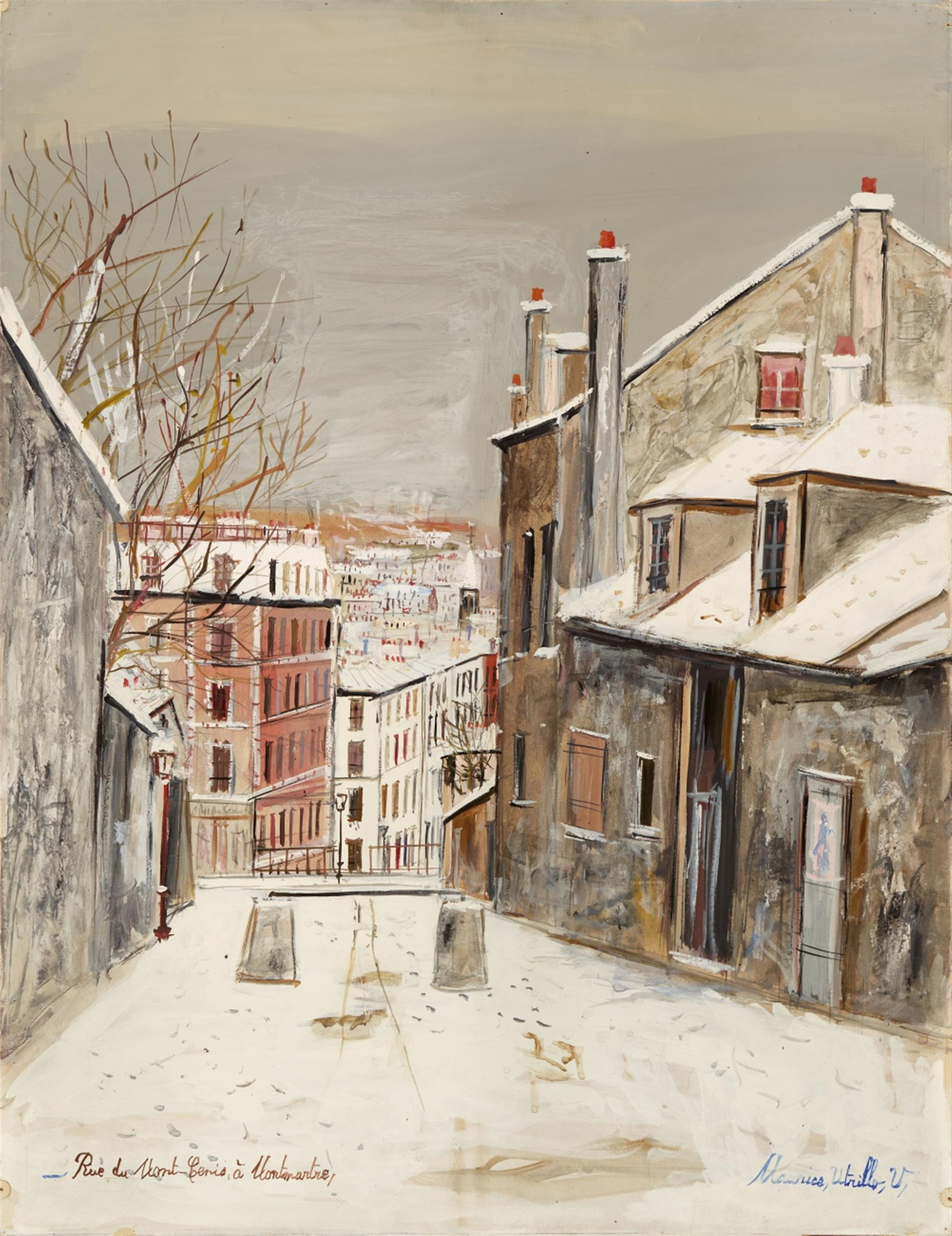 Maurice Utrillo - Rue de Mont-Cenis à Montmartre - image-1