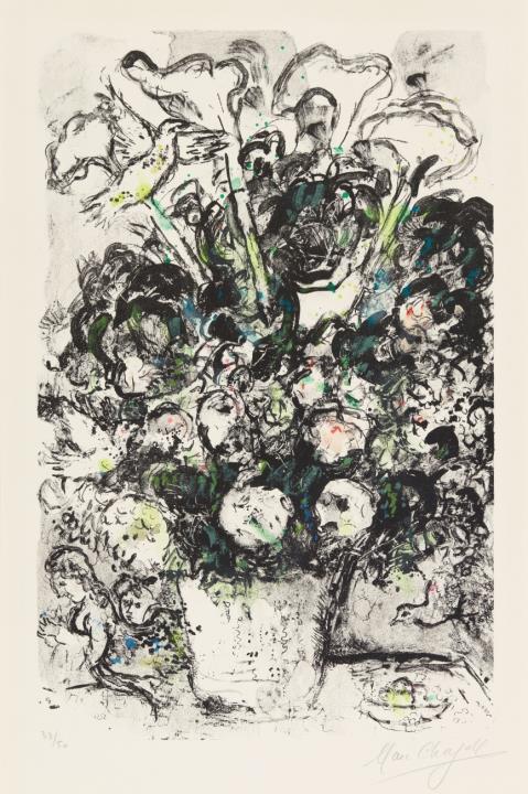 Marc Chagall - Le bouquet blanc - image-1