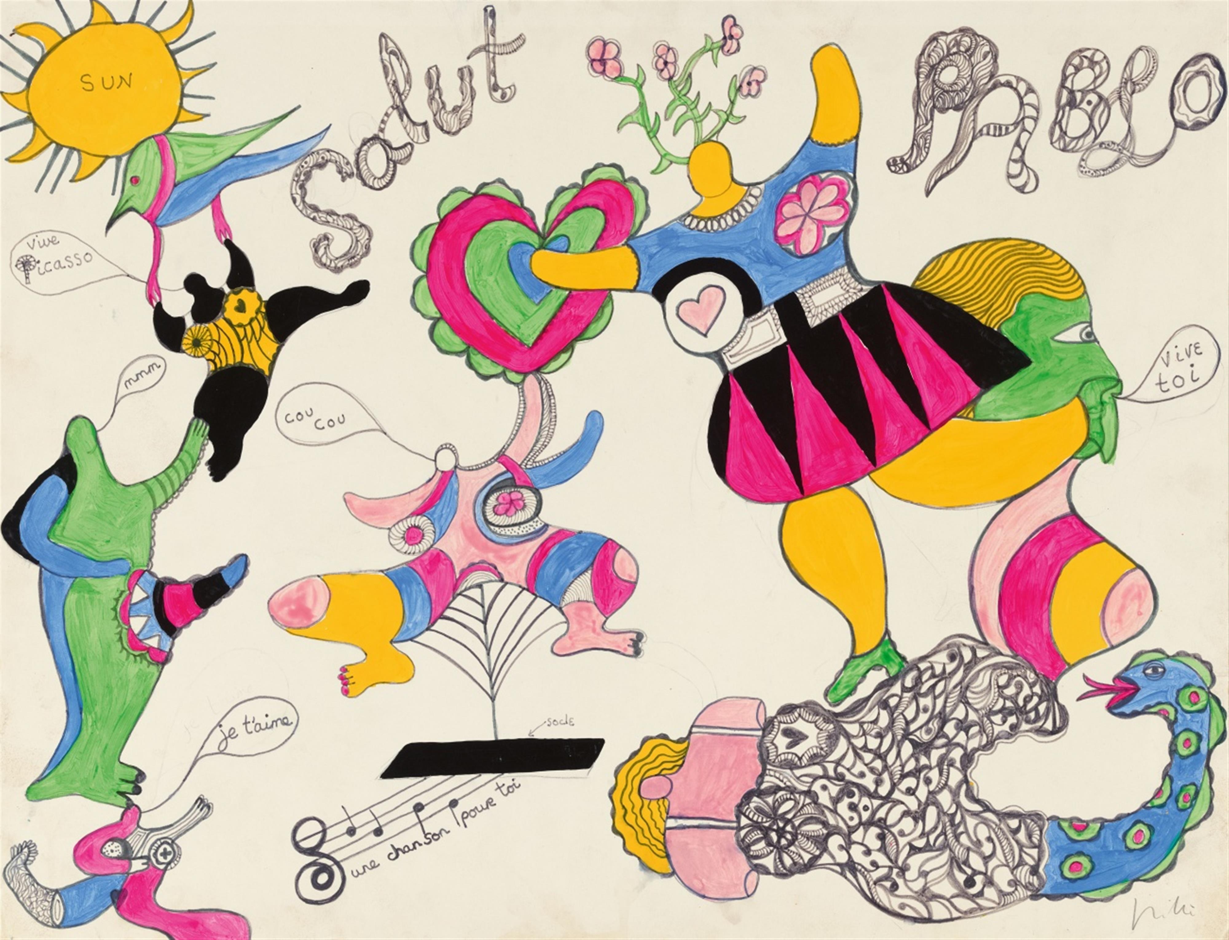 Niki De Saint Phalle - Salut Pablo (from: Hommage a Picasso) - image-1