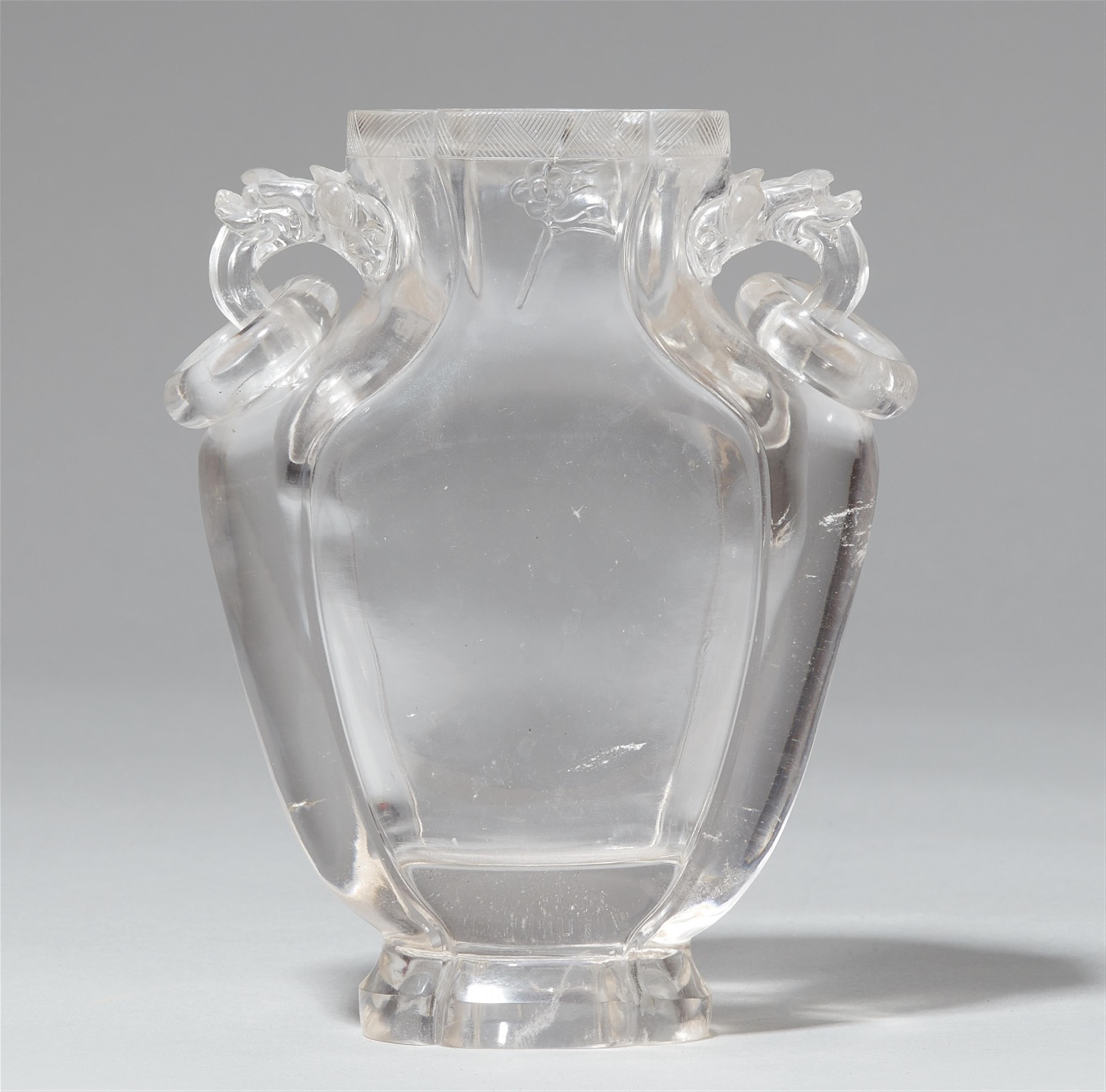 A rock crystal vase. 18th century - image-1