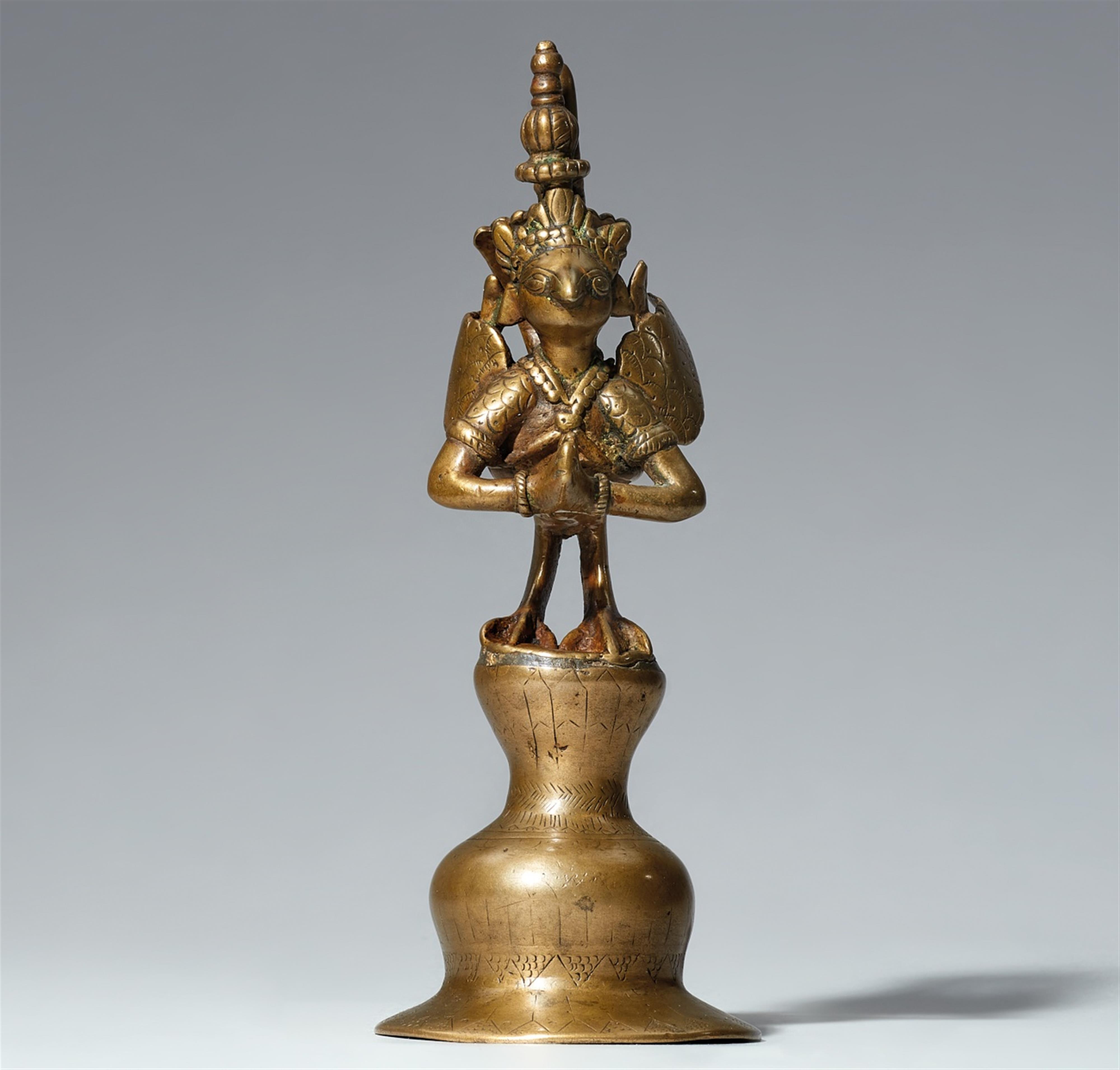A Deccani brass figure of Garuda. Central India. 18th/19th century - image-1