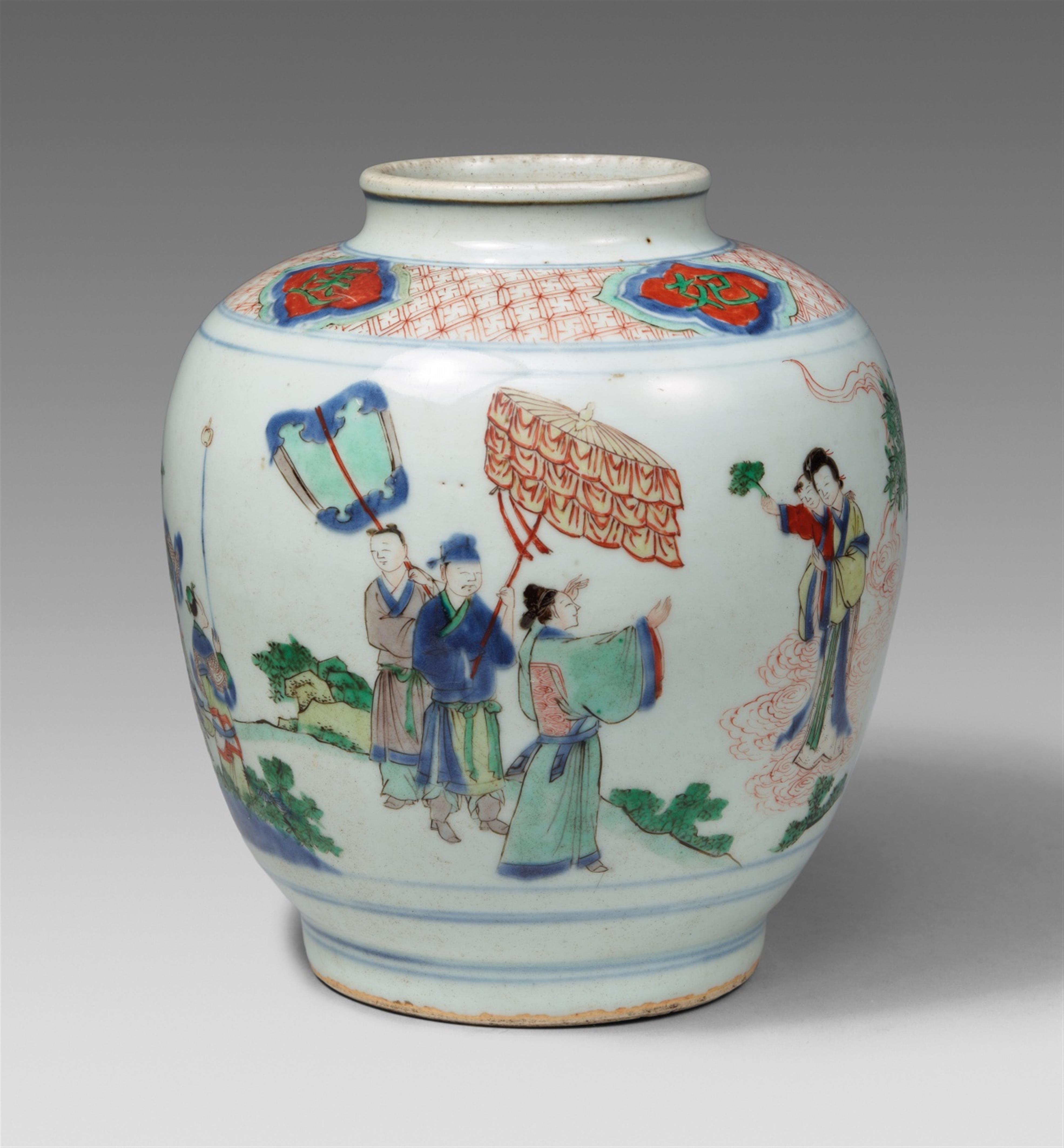 A wucai jar. Shunzhi period (1644-1661) - image-1
