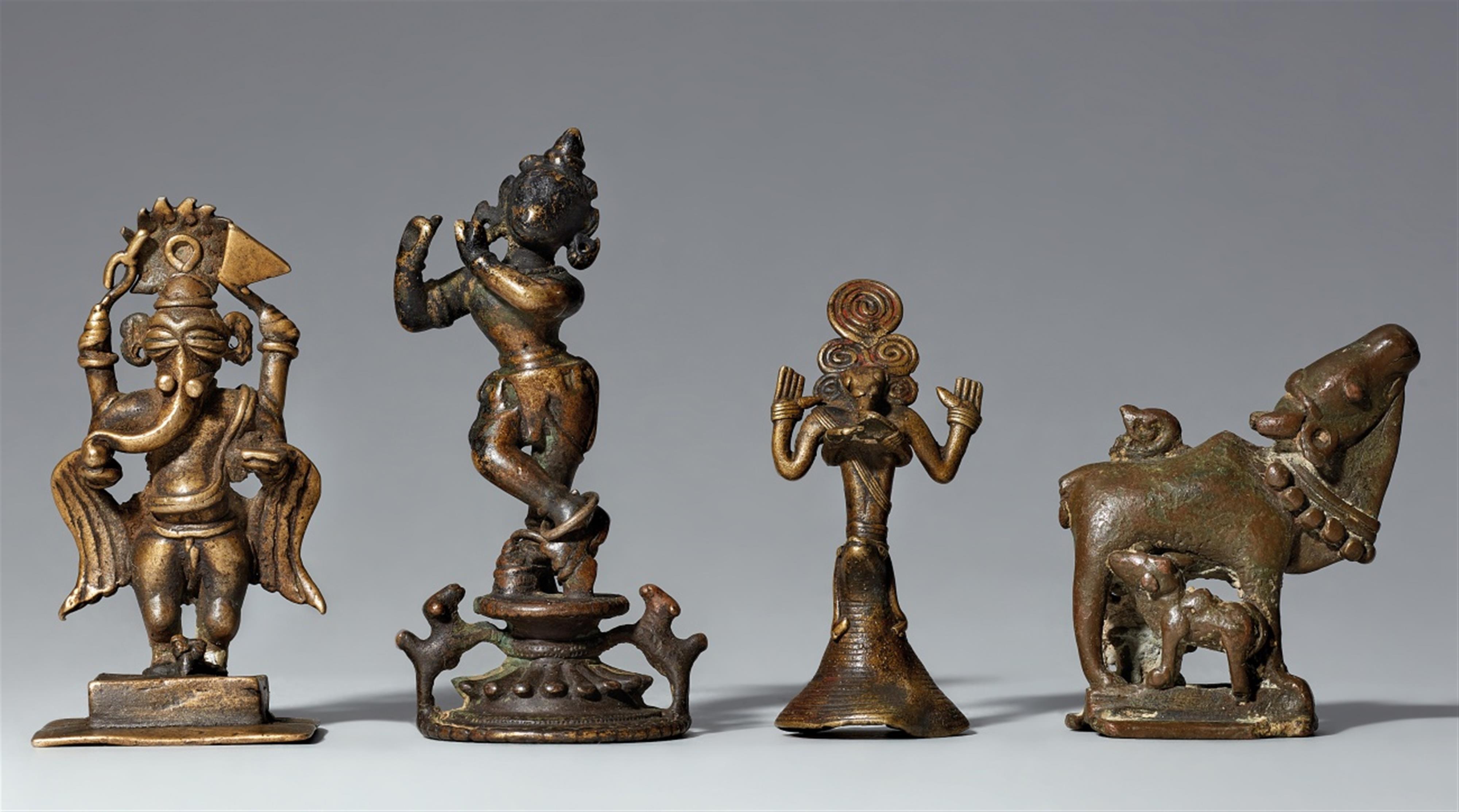Four Indian copper alloy figures. 18th/19th century - image-1