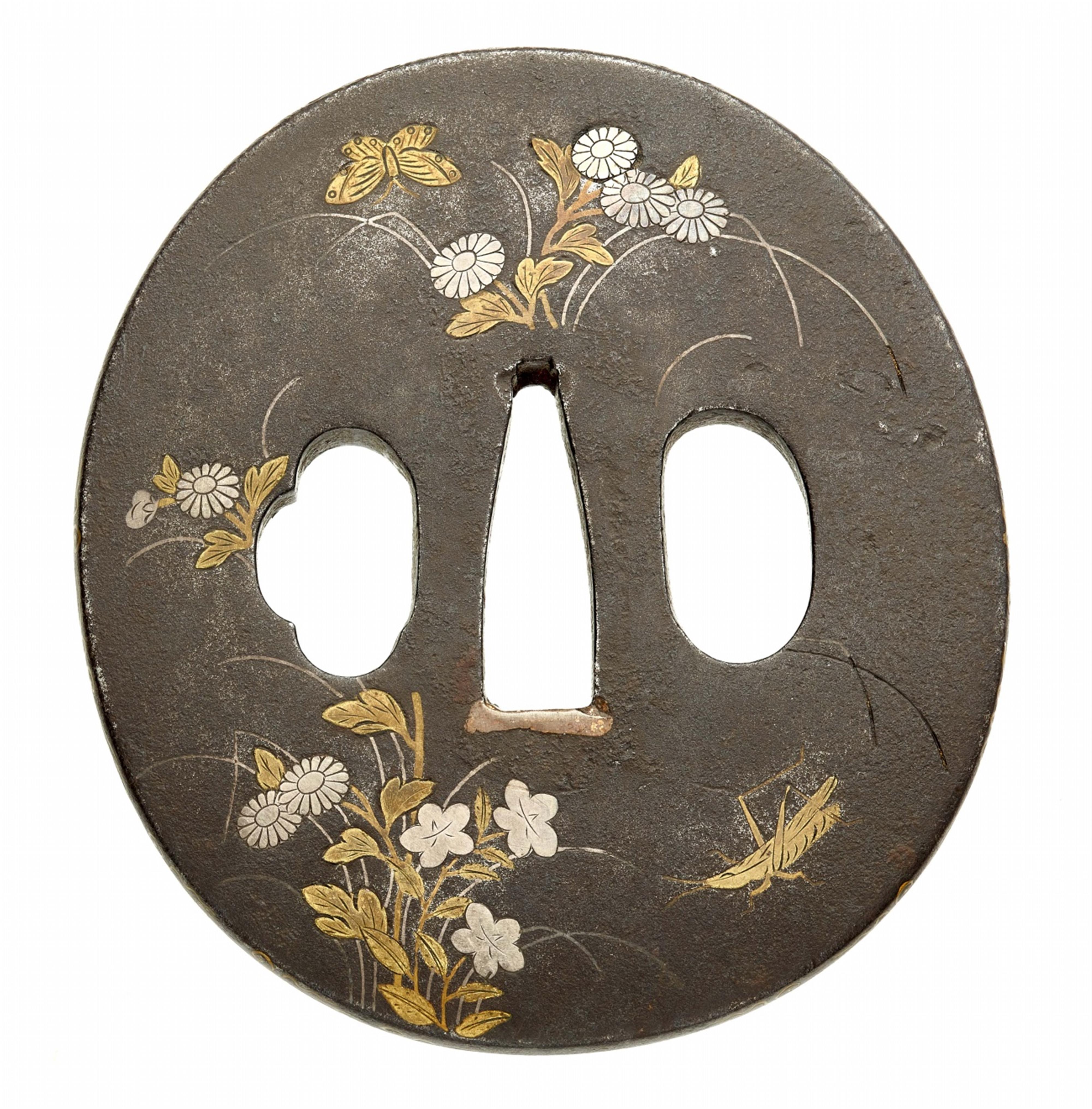 An iron tsuba. Edo period, 19th century - image-2