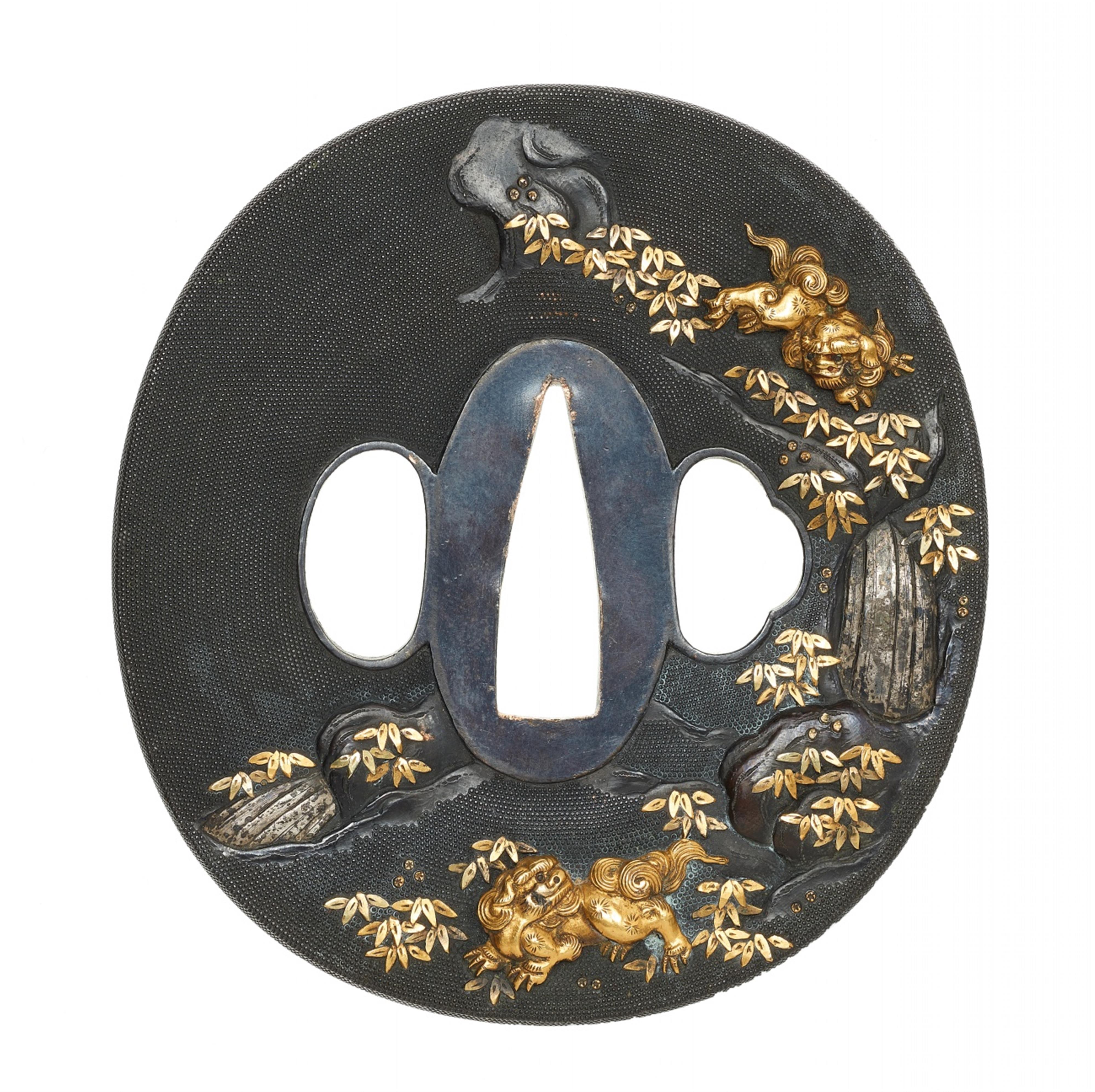A complete Kyô-kinkô shakudô daishô koshirae. Edo period

 - image-2