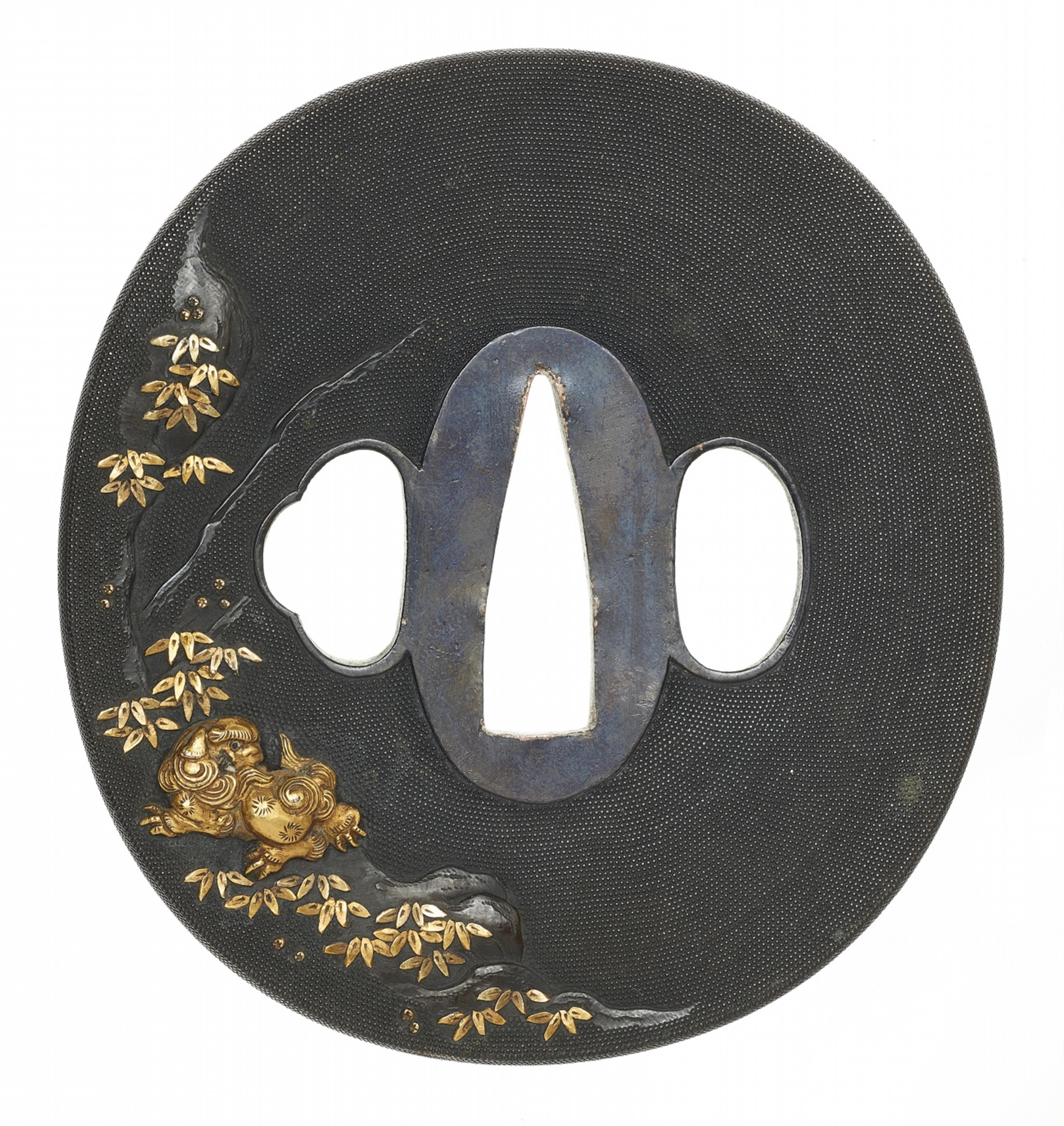 A complete Kyô-kinkô shakudô daishô koshirae. Edo period

 - image-3