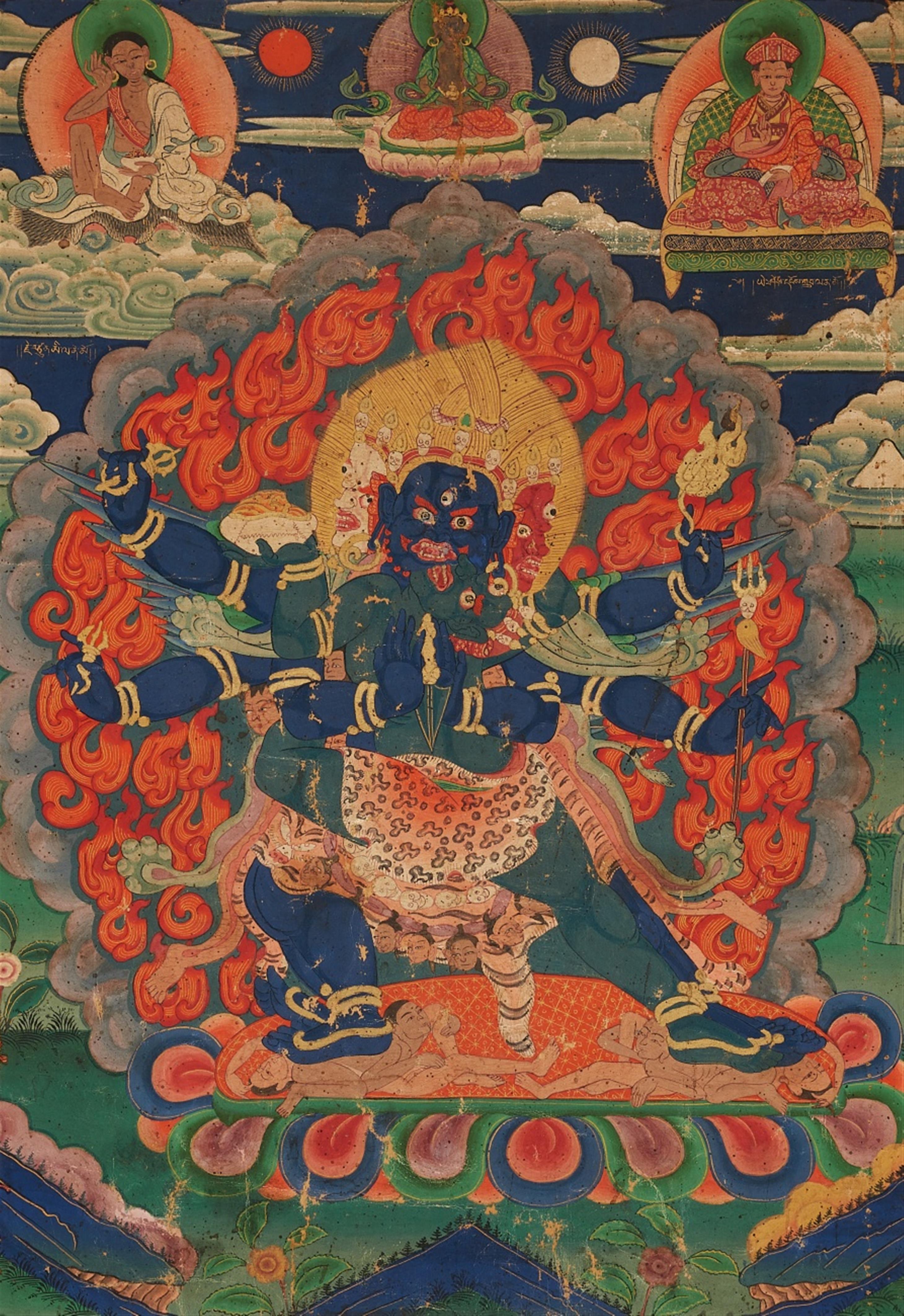 A Bhutanese thangka of Vajrakila. 19th century - image-1