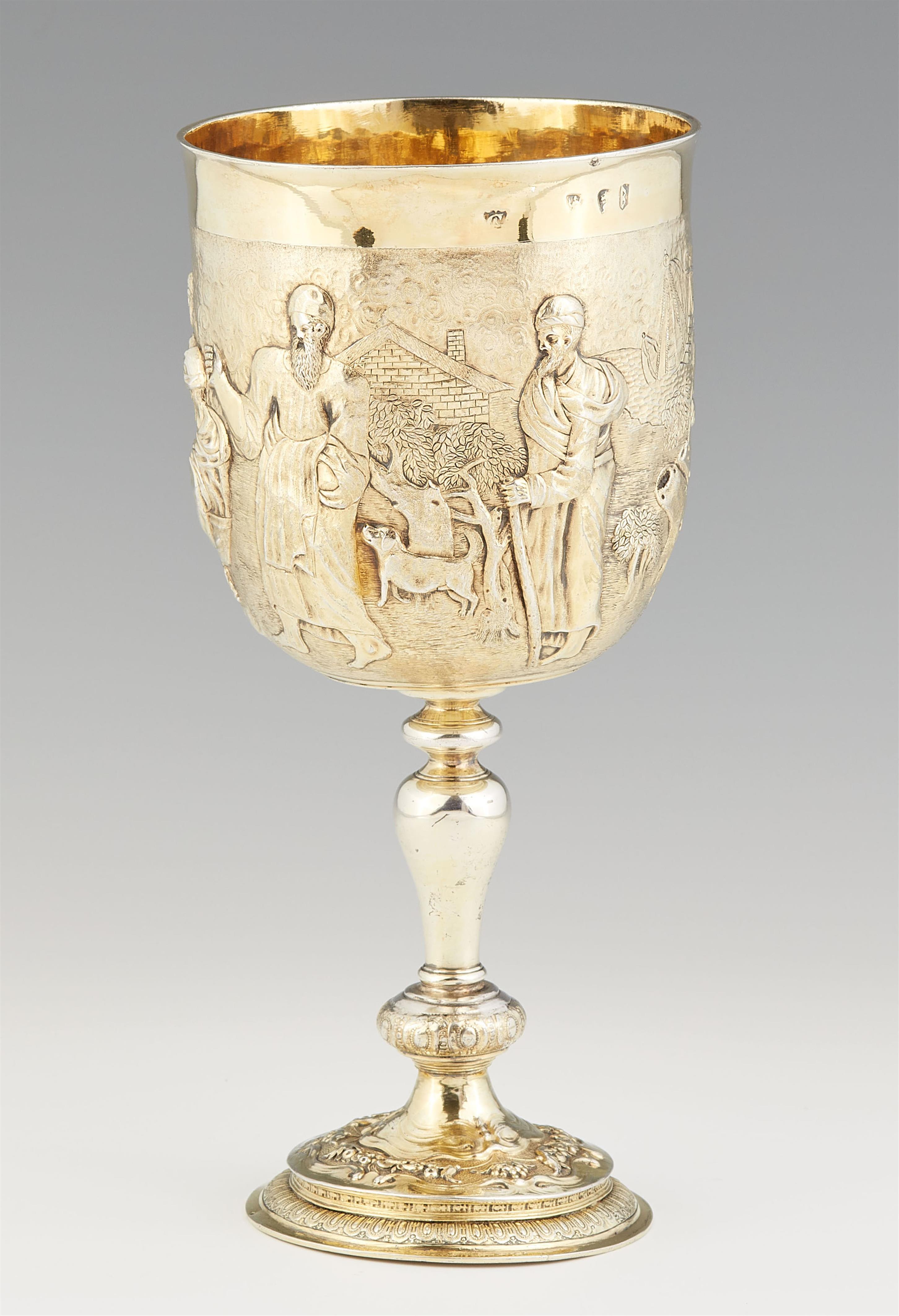 A William II silver gilt communion cup - image-2