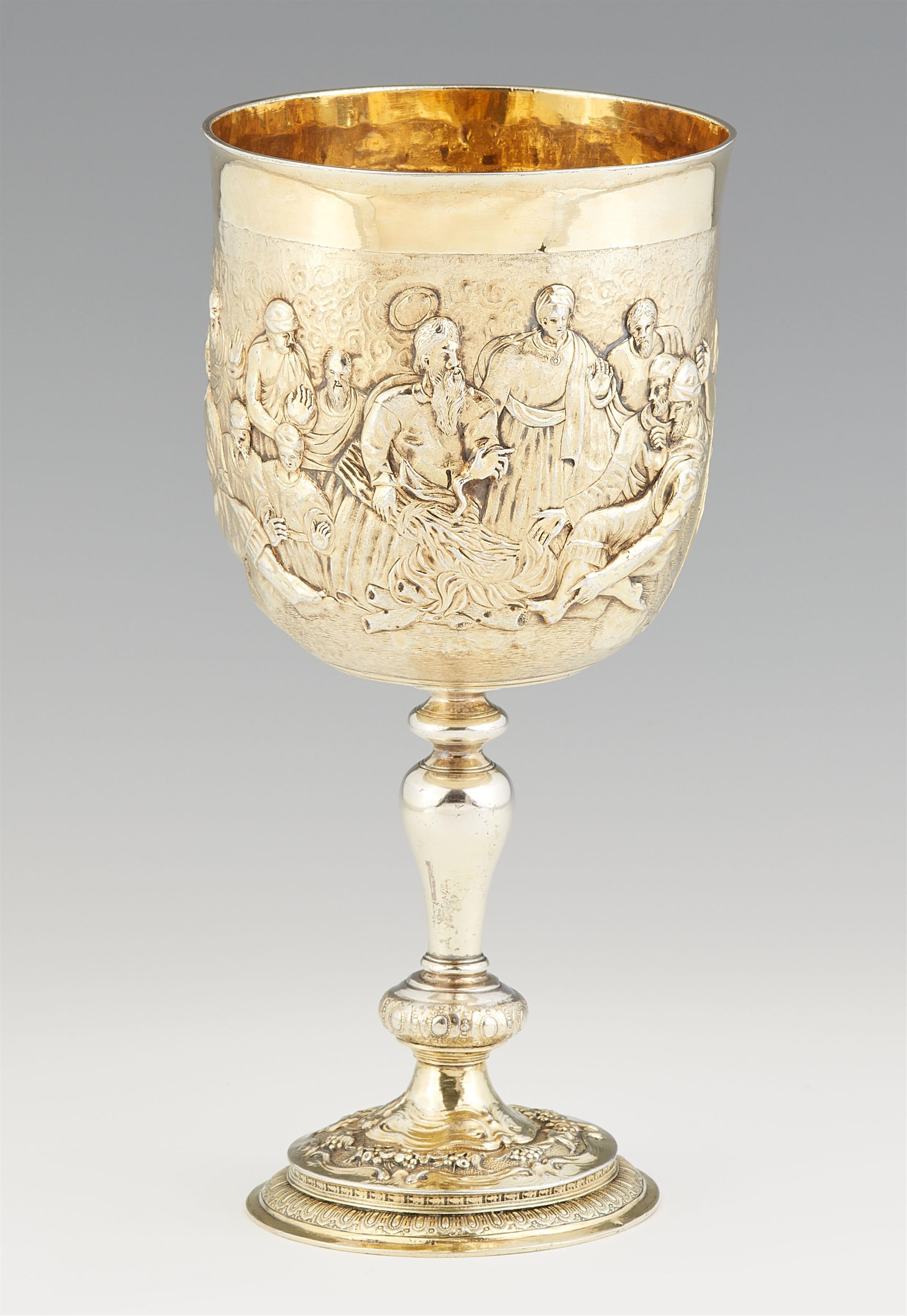 A William II silver gilt communion cup - image-1