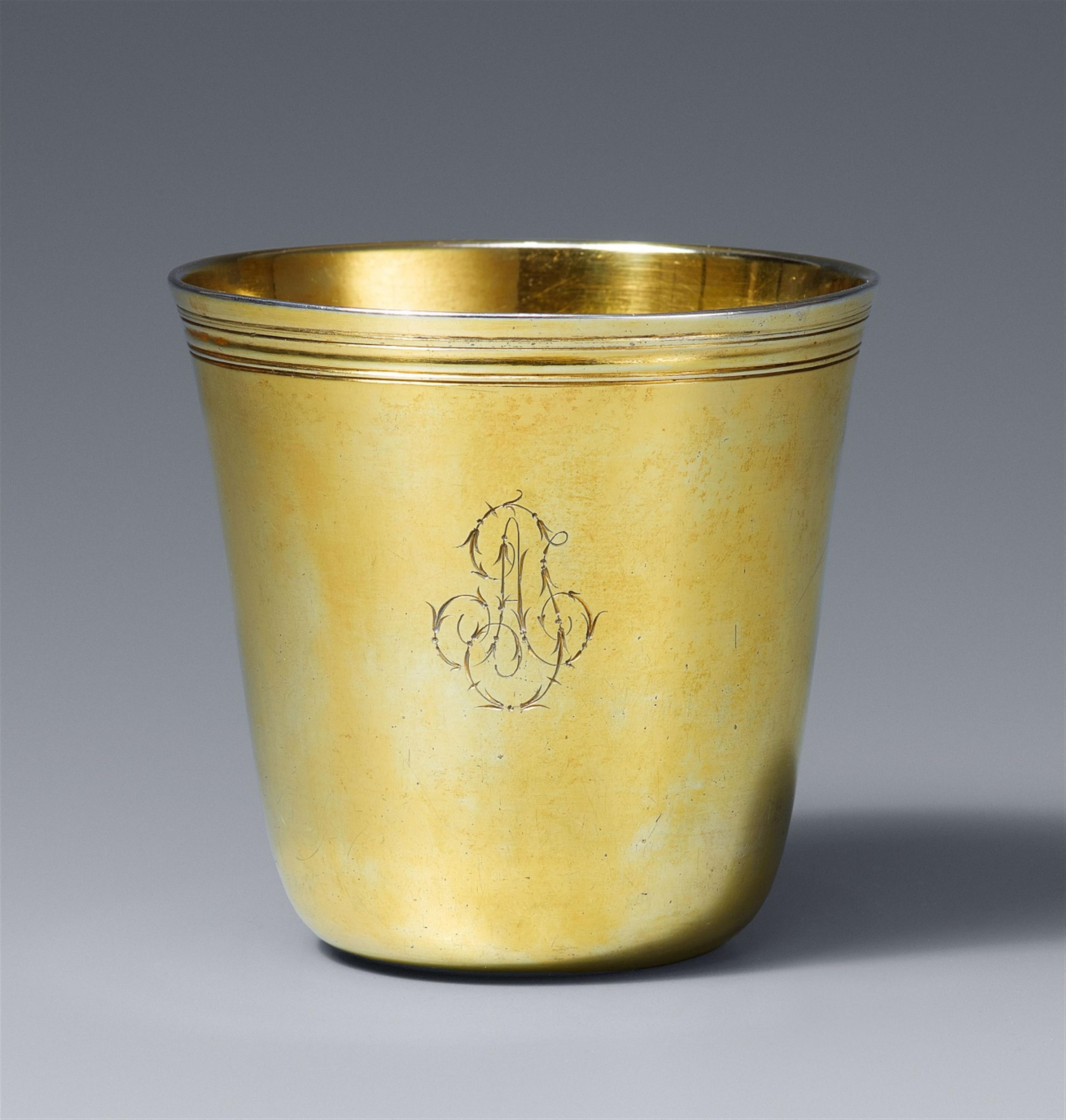 A Strasbourg silver gilt beaker - image-1