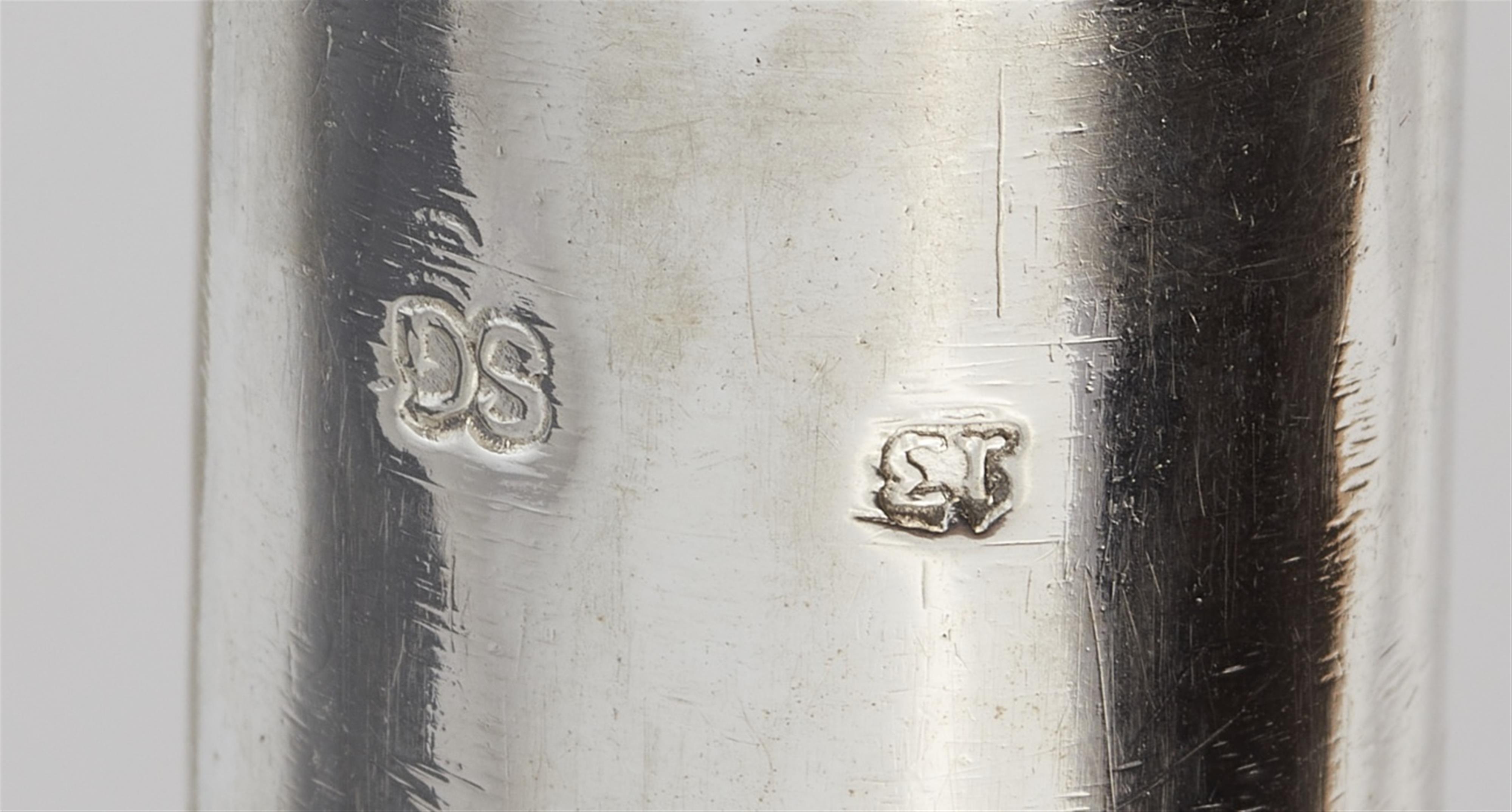 A pair of Koblenz Louis XVI silver candlesticks - image-2