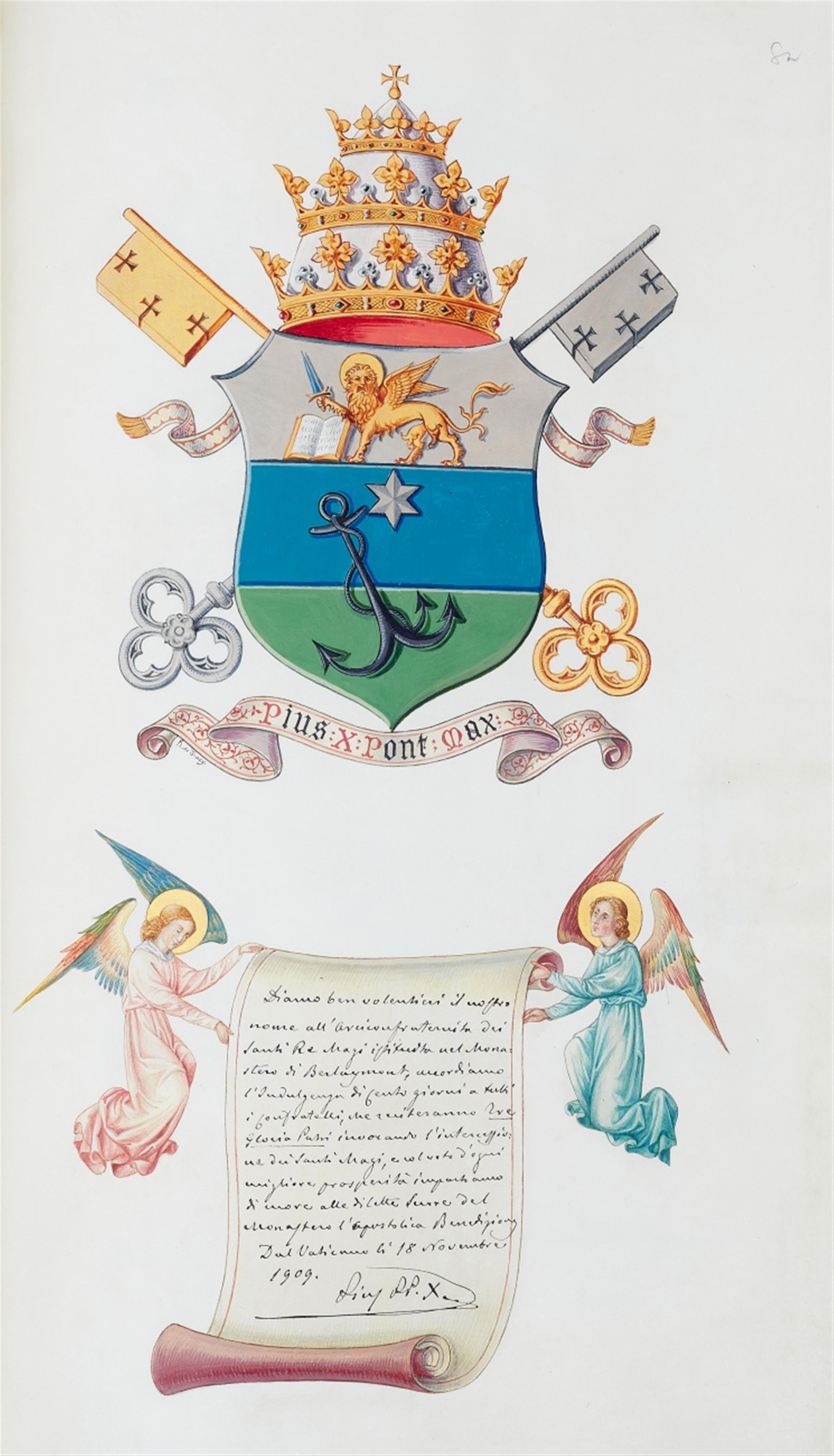 Mitglieder- und Gästebuch der "Confrérie des Roi Mages" am Kloster Berlaymont, Brüssel. - image-7