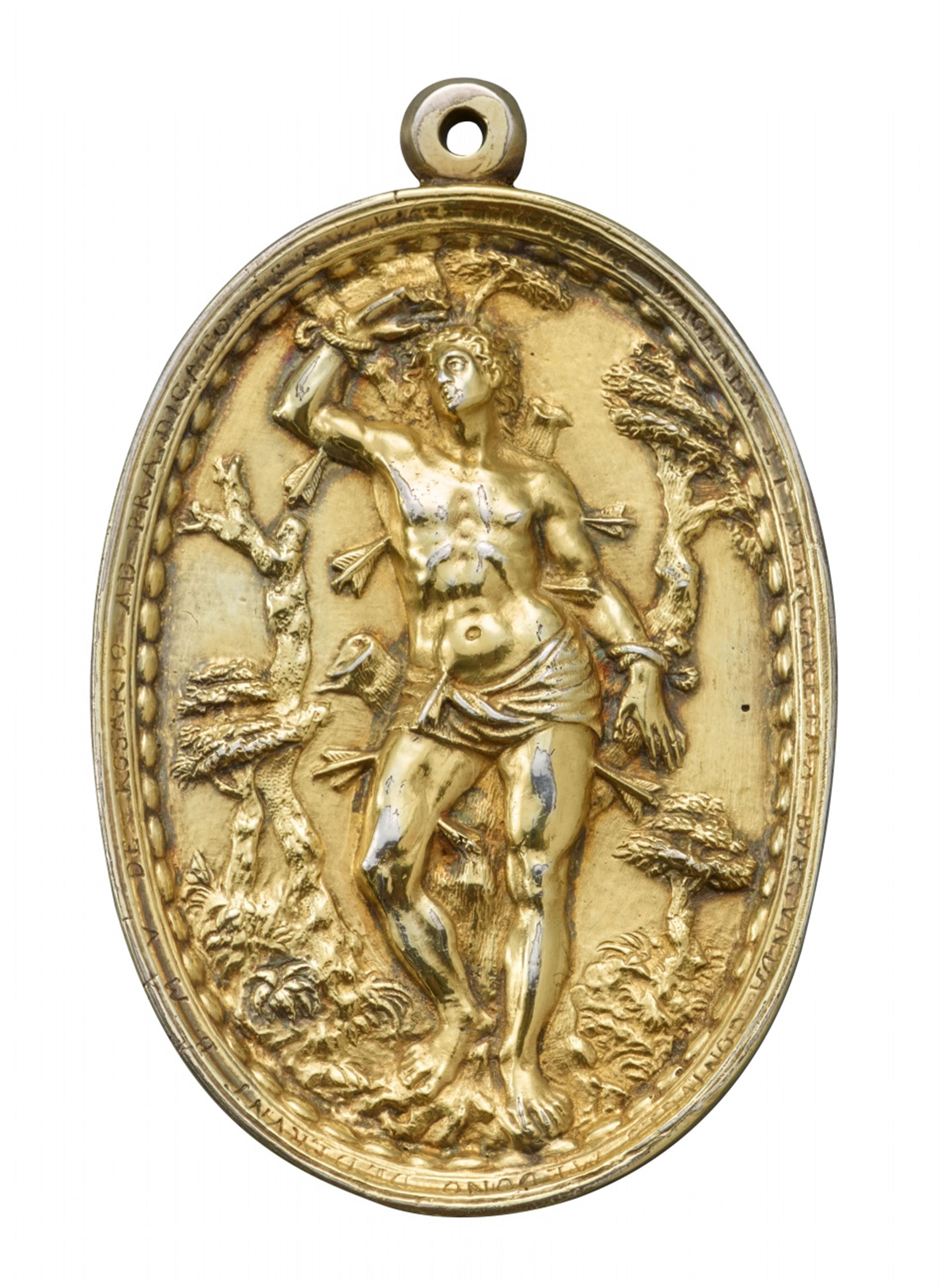A silver plaque with Saint Sebastian - image-2