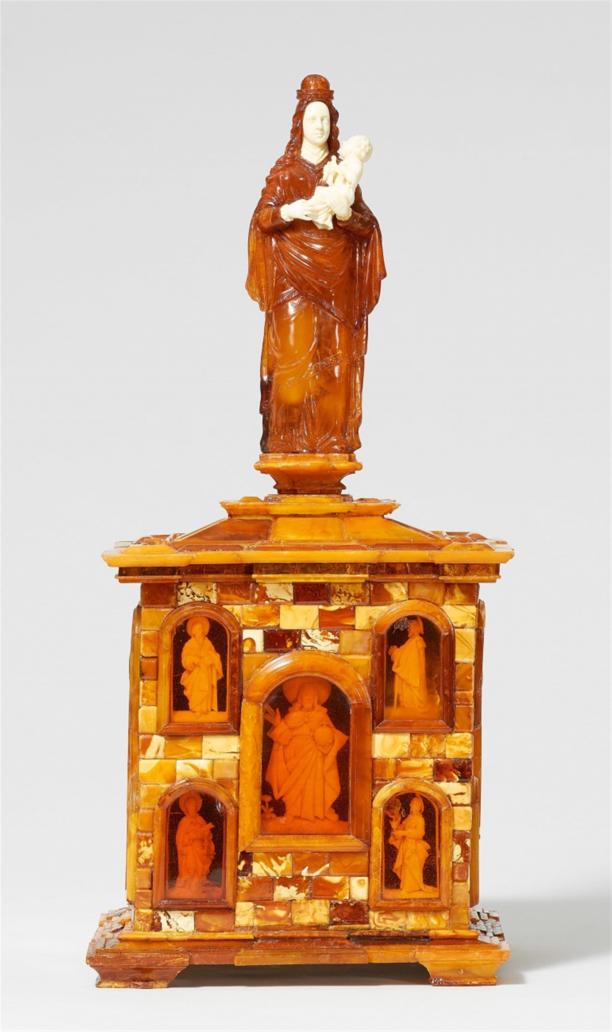 An important amber altarpiece from the treasury of Einsiedeln Abbey - image-1