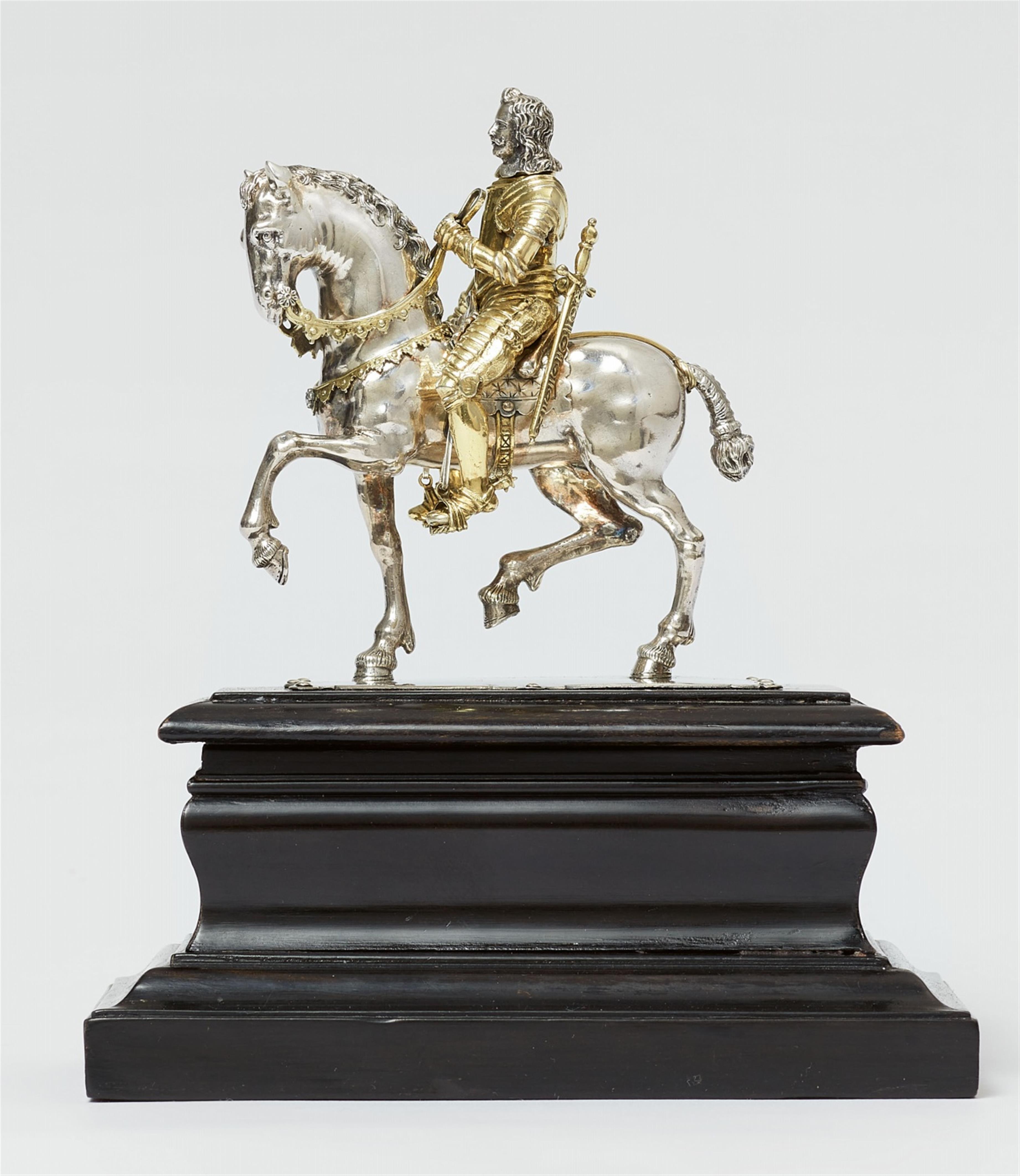 A small silver equestrian statue Emperor Ferdinand III - image-1