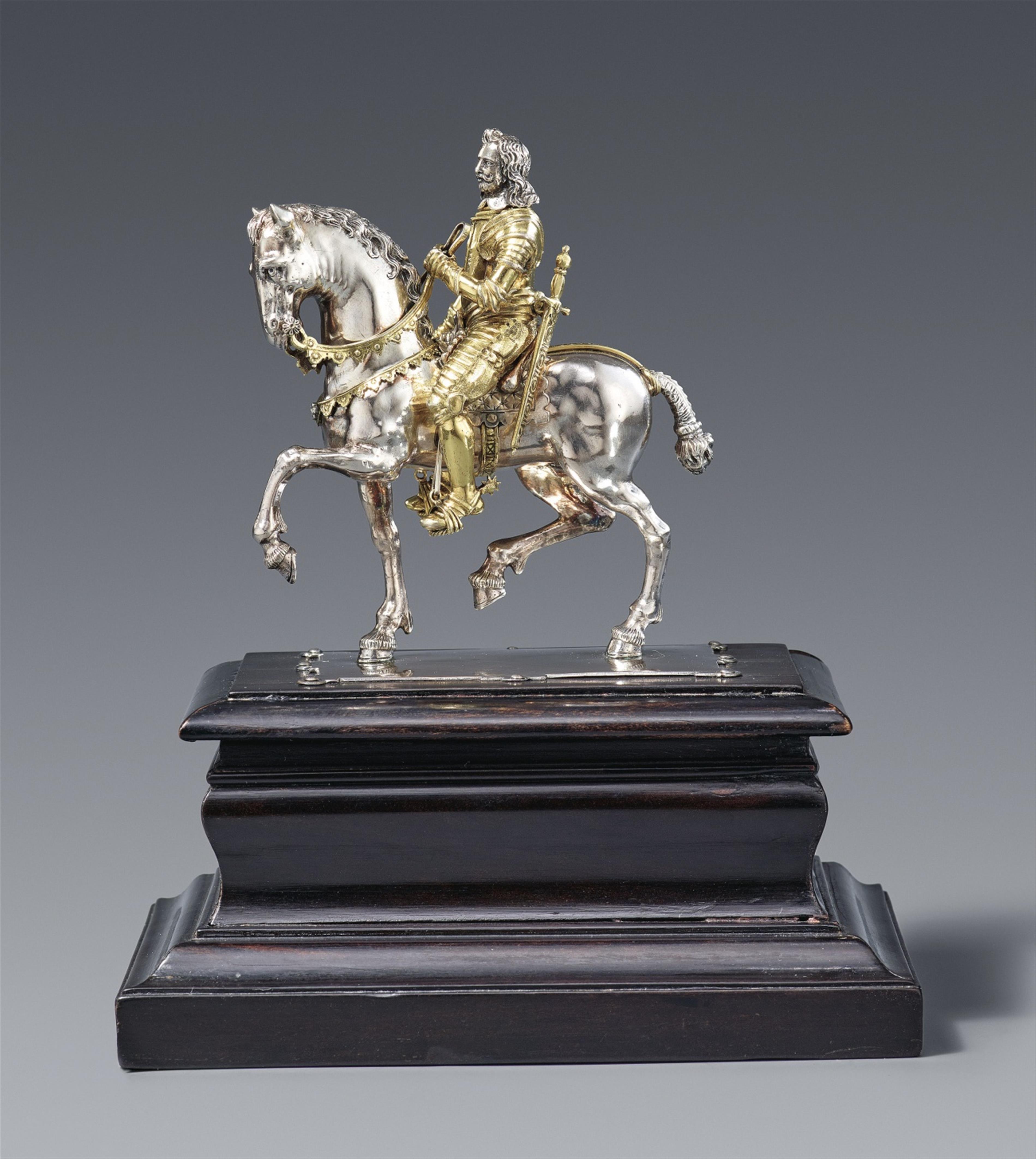 A small silver equestrian statue Emperor Ferdinand III - image-2