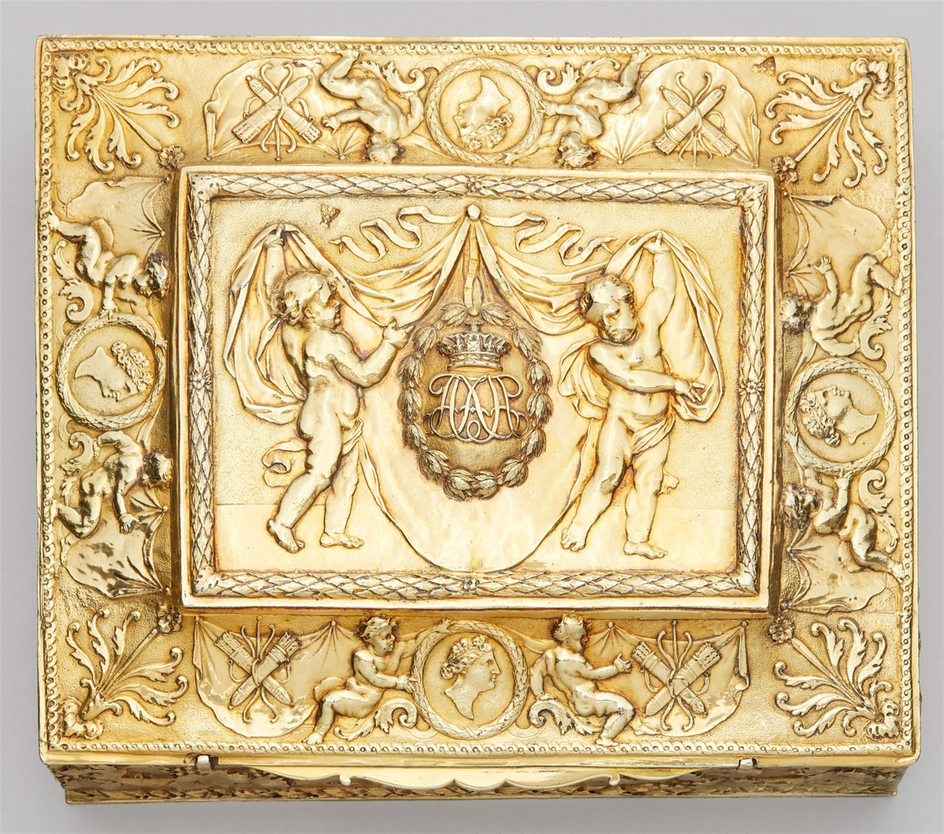 A courtly Parisian silver gilt toilette box - image-2