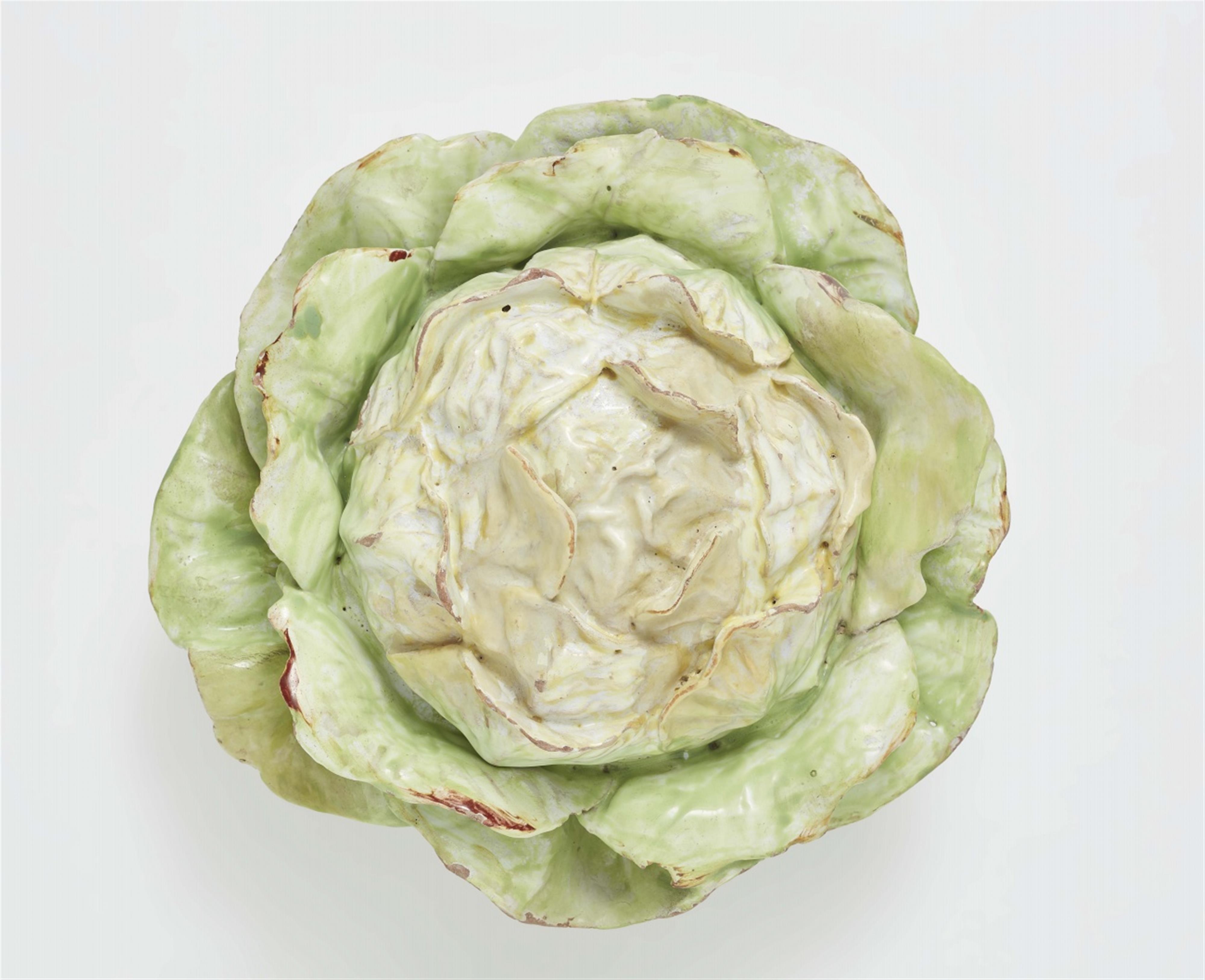 A French faience tureen formed as a lettuce - image-1