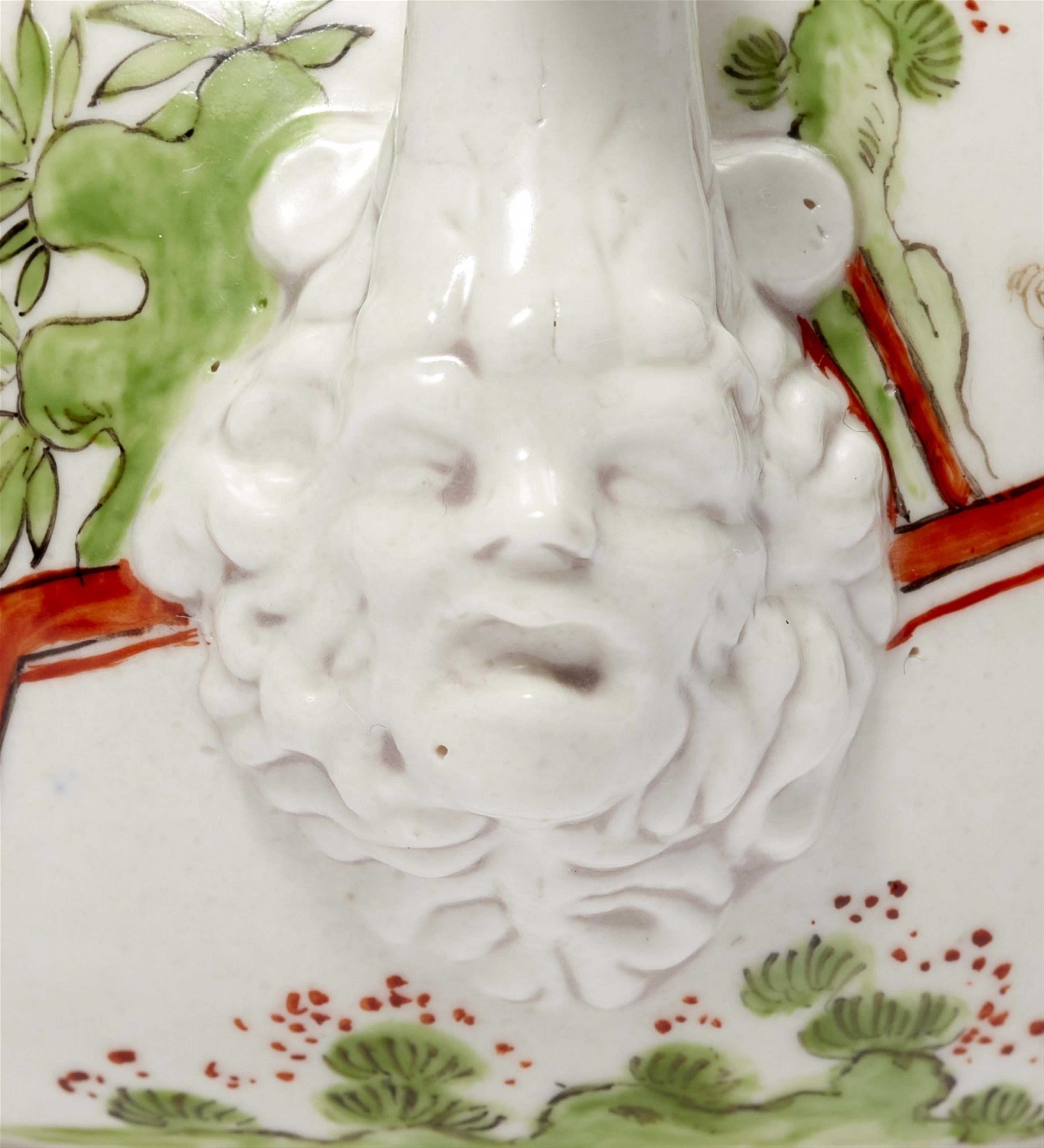 An important Meissen porcelain teapot with K.P.M. Mark and famille verte decor - image-4