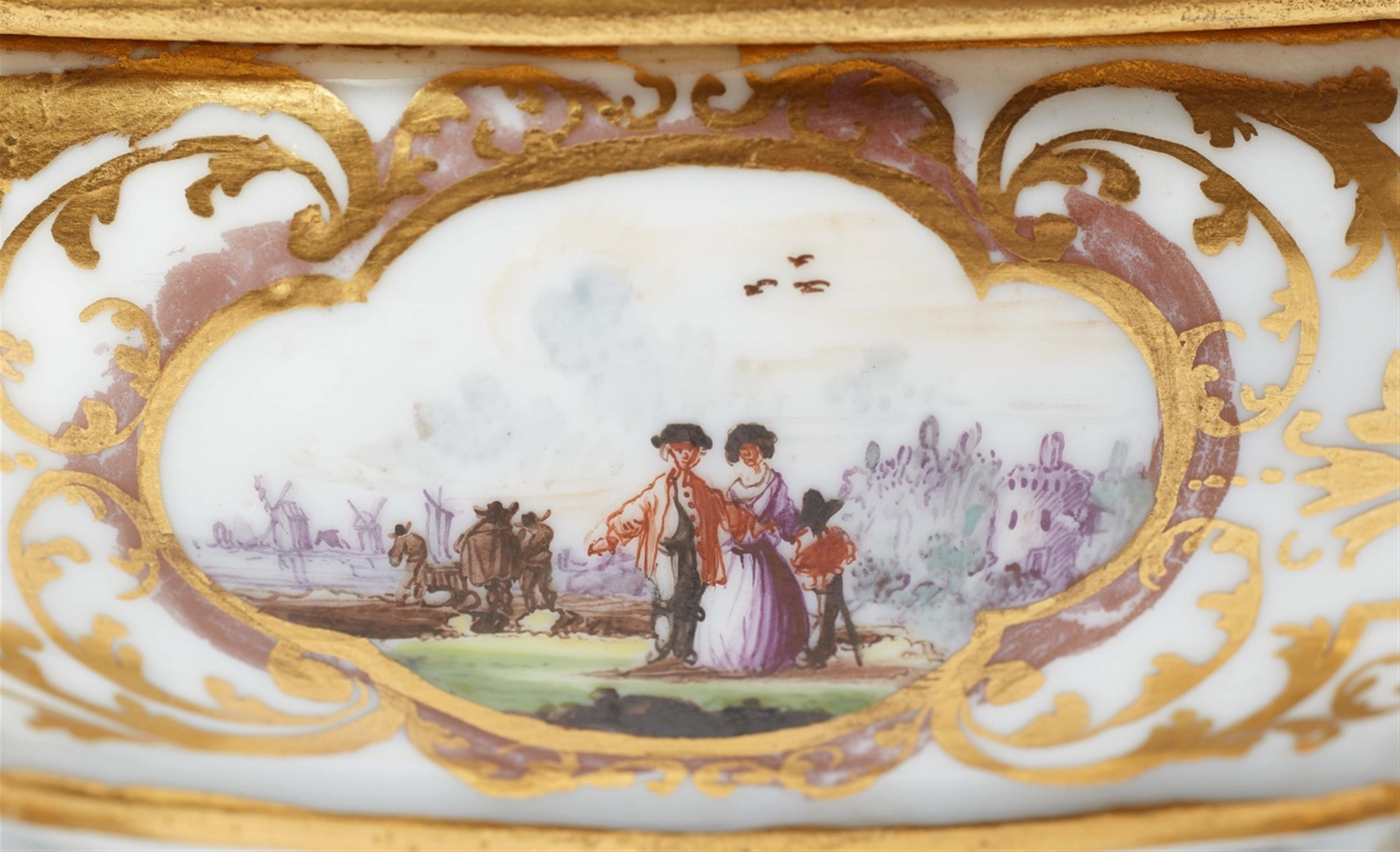 An exceptional Meissen porcelain tureen with chinoiseries and merchant navy scenes - image-8