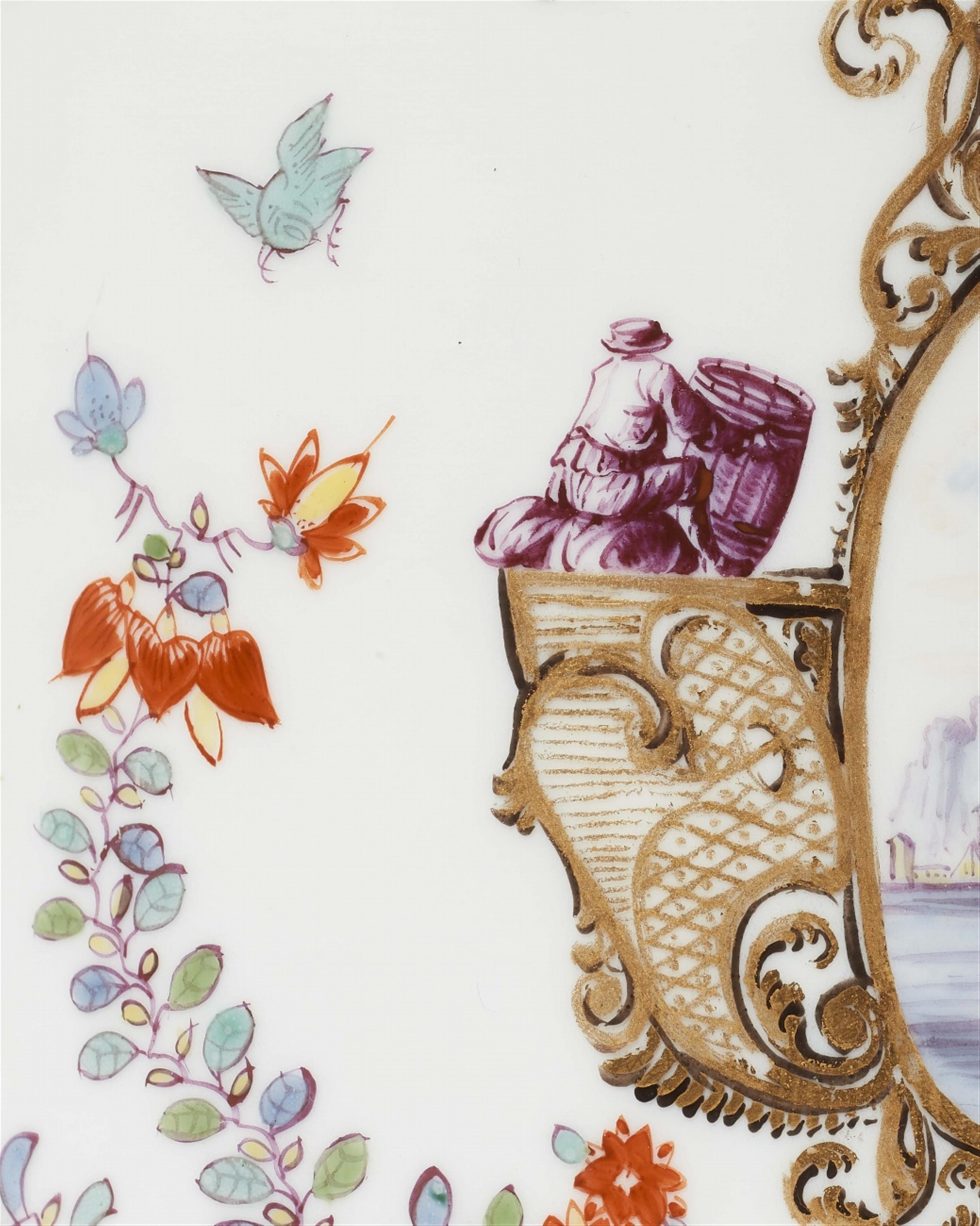 A cryptically signed and dated Meissen porcelain chocolatière by Christian Friedrich Herold - image-6