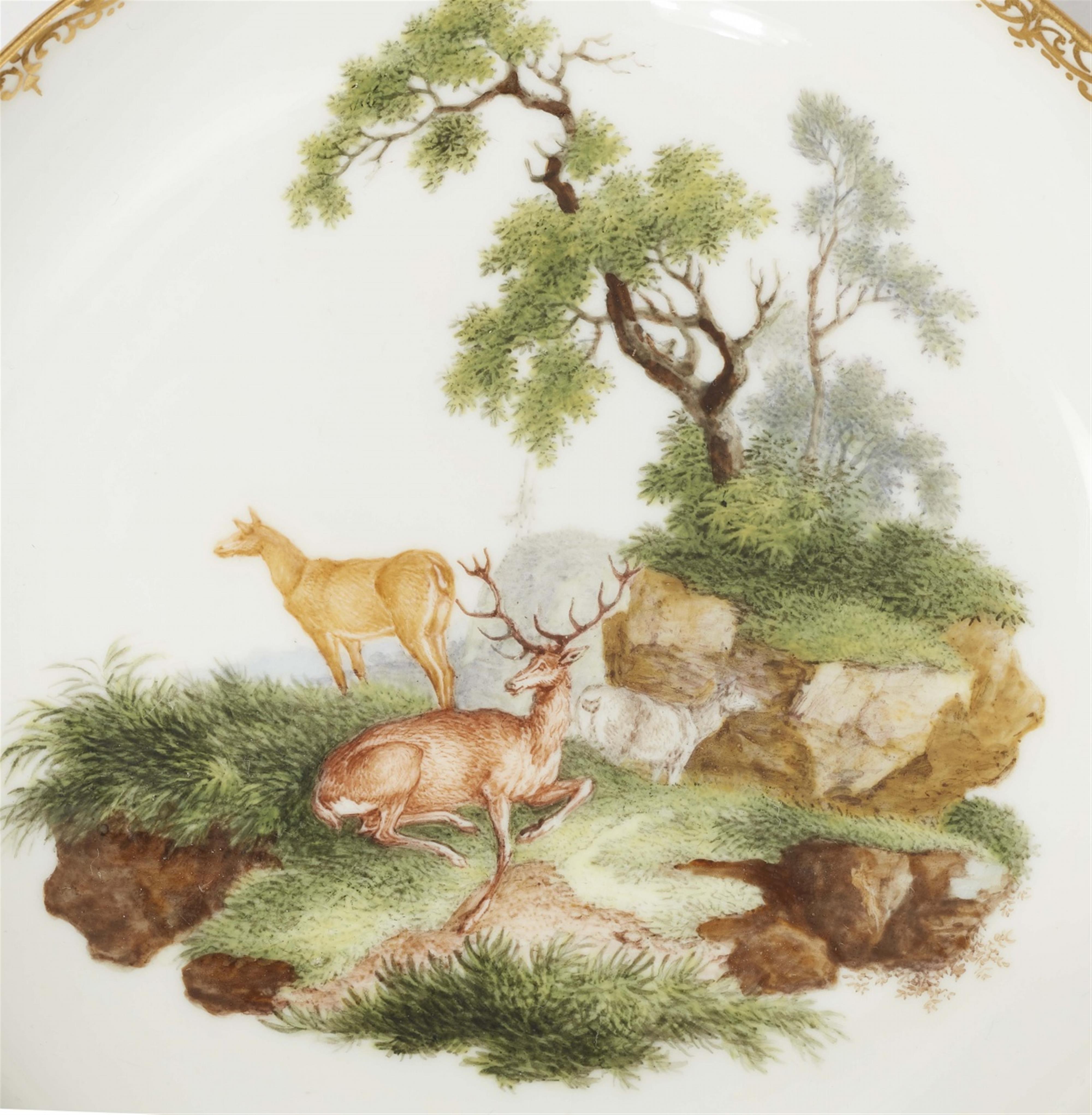A Meissen porcelain solitaire with hunting scenes - image-7