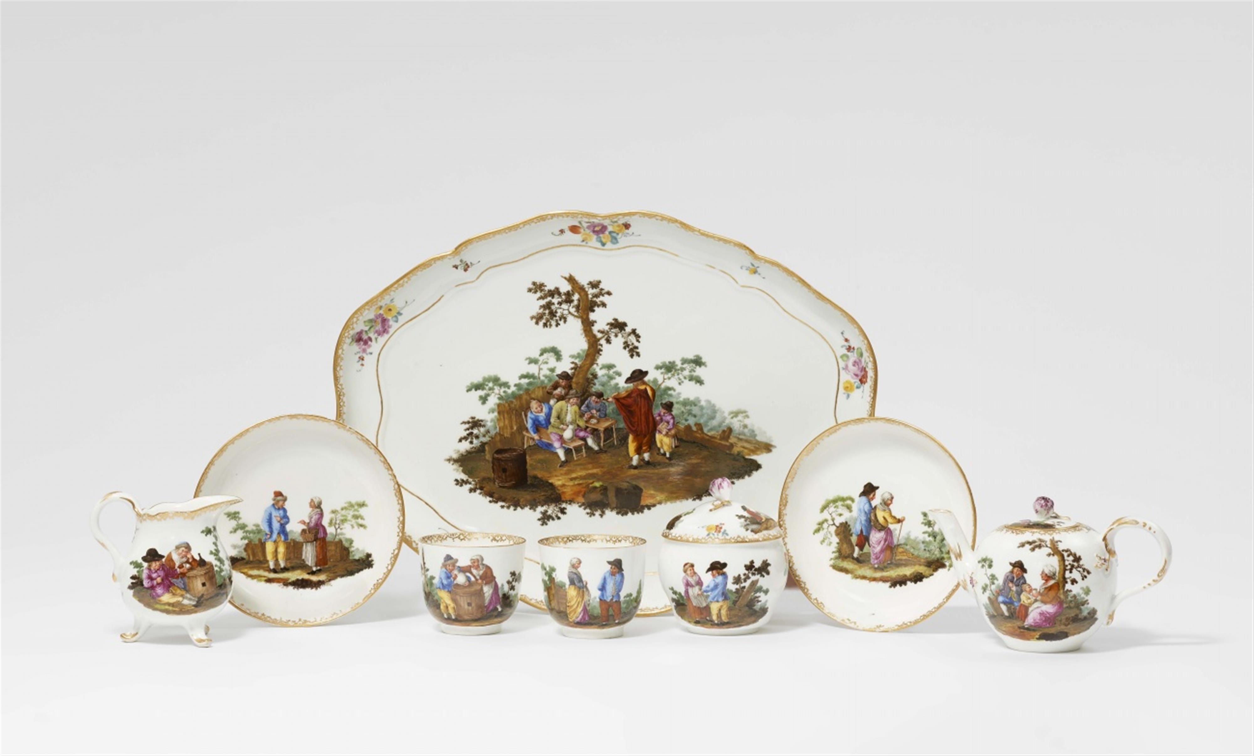 A Meissen porcelain déjeuner with scenes after David Teniers - image-1