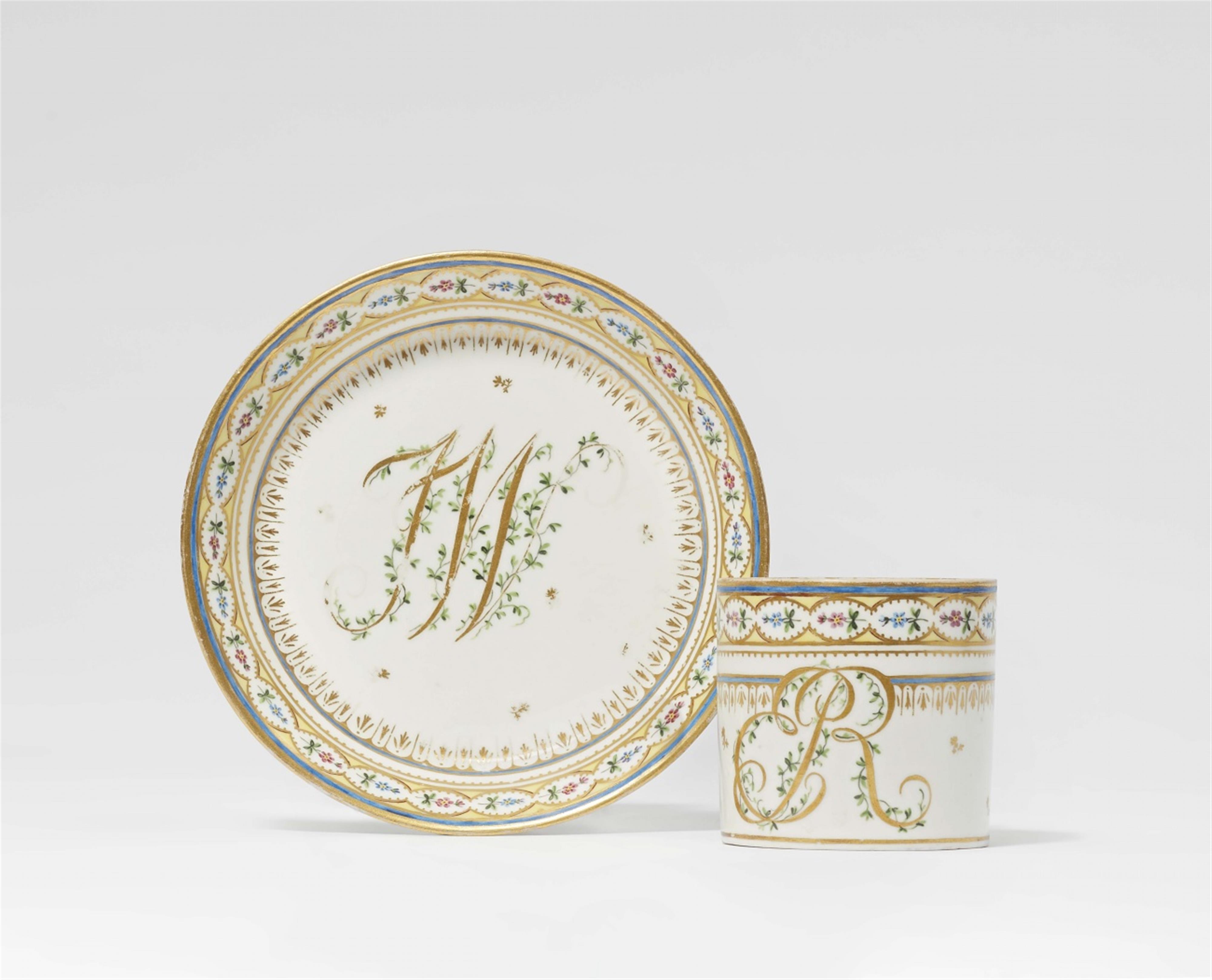 A Royal Vienna porcelain cup with a monogram - image-1