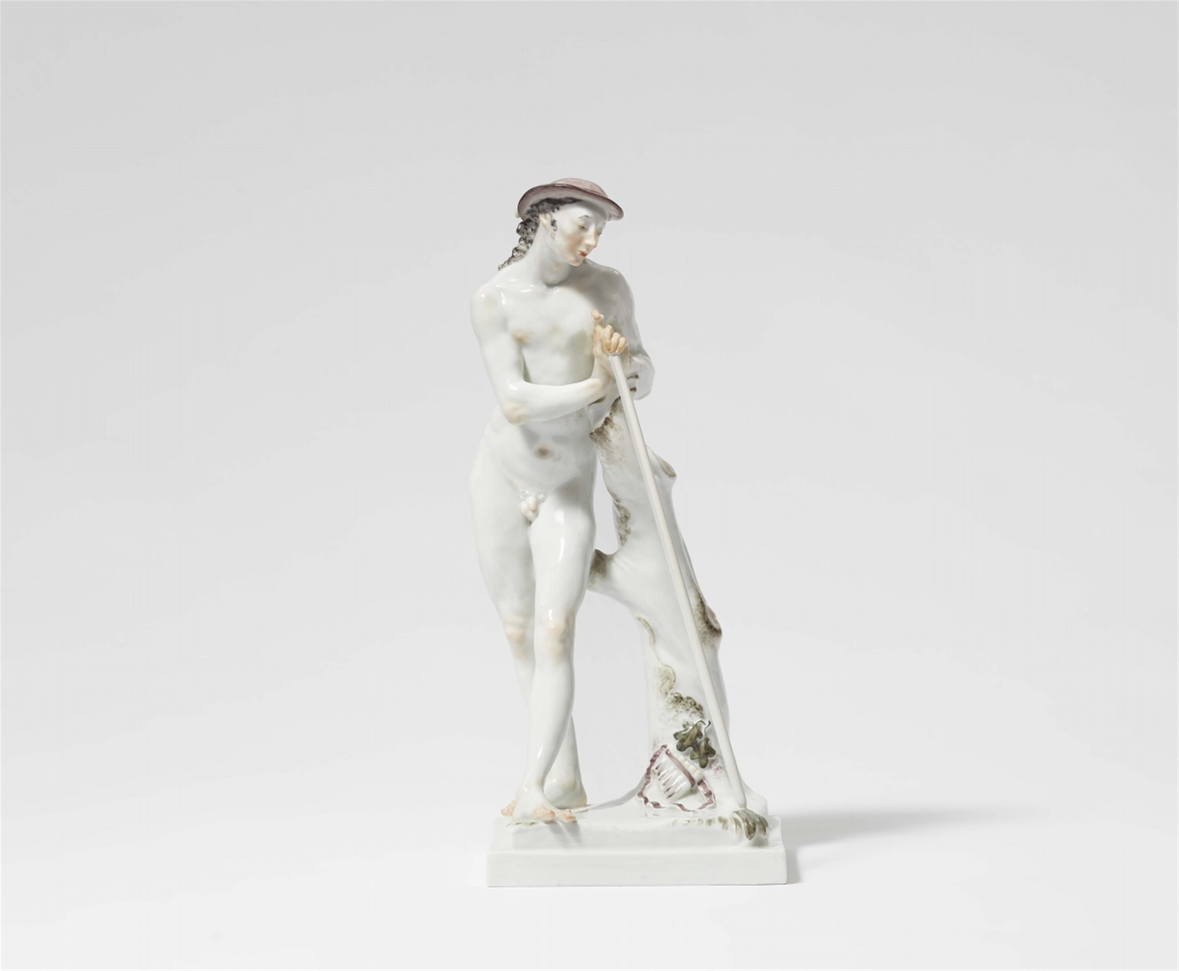 A Meissen figure of a shepherd - image-1