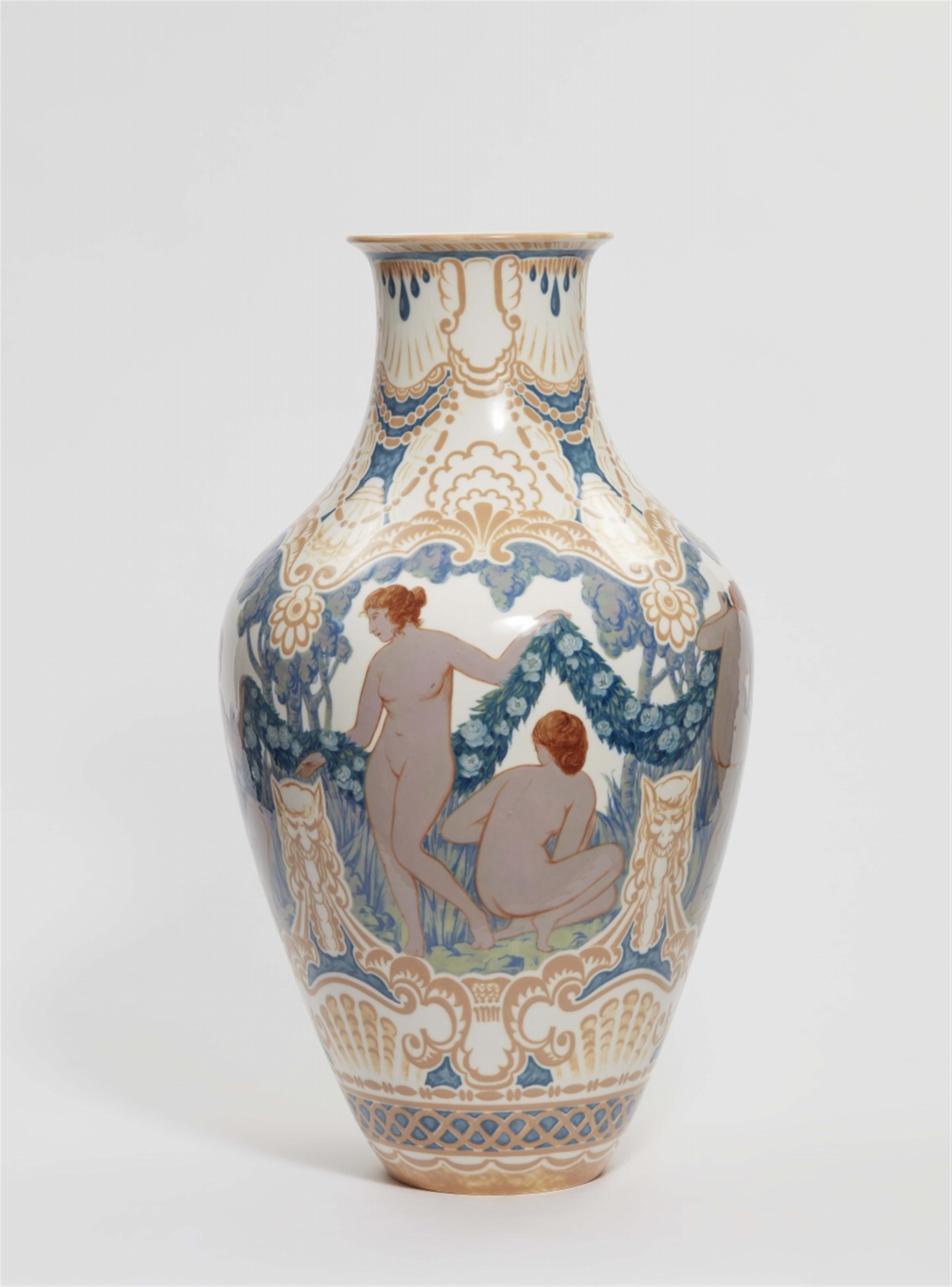 A Sèvres porcelain vase with bathing figures - image-2
