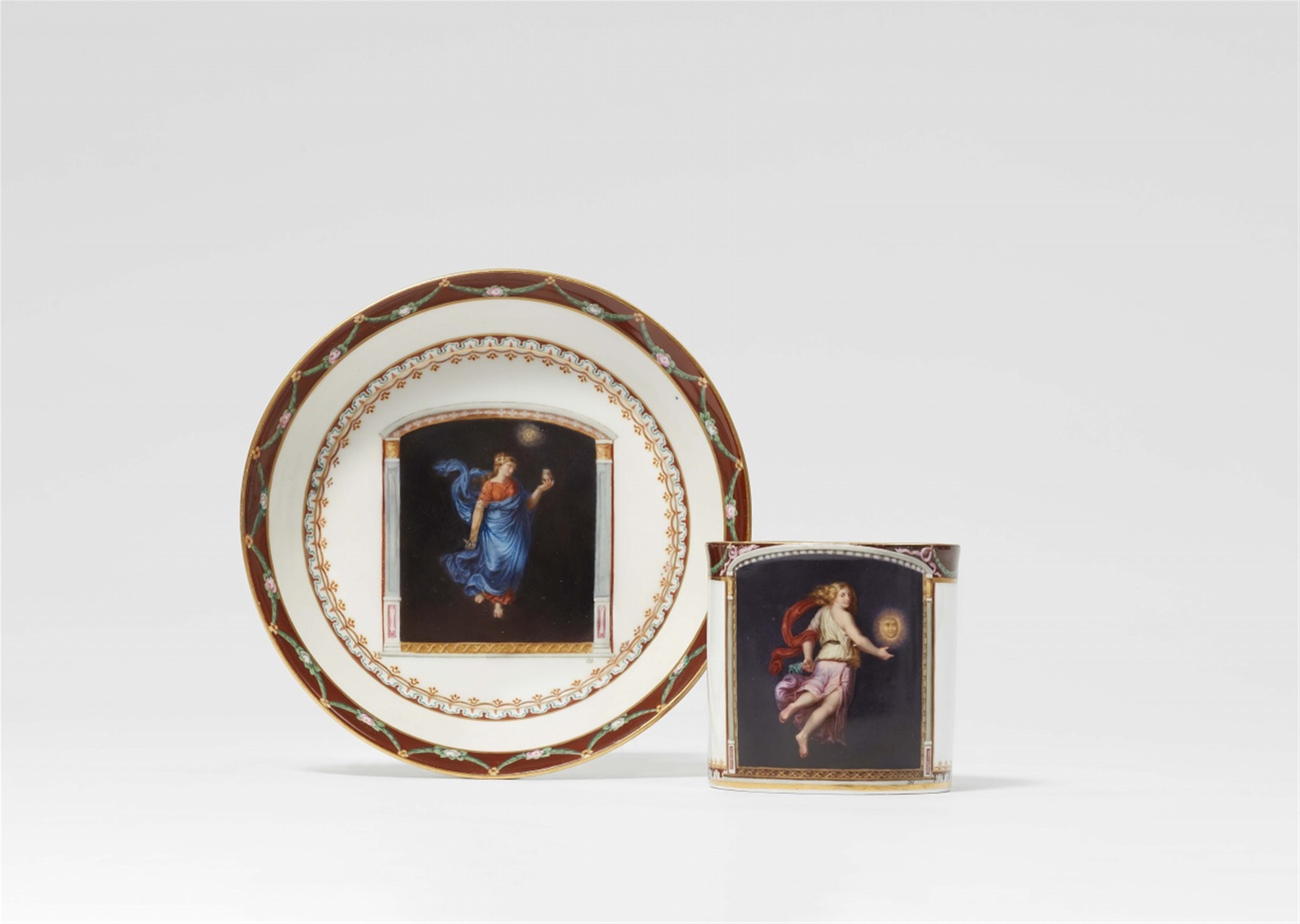 Tasse und Untertasse mit Motiven nach Michelangelo Maestri - image-1
