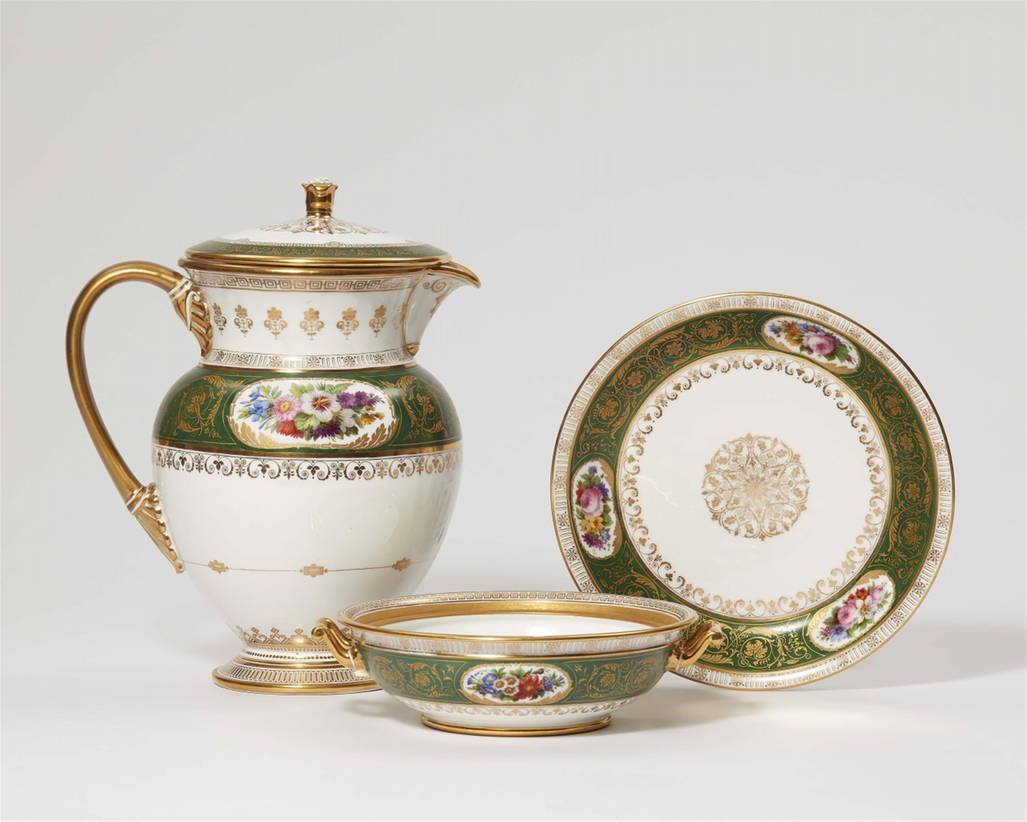 A Sèvres porcelain pitcher and tureen from the service for the Château de Randan - image-1