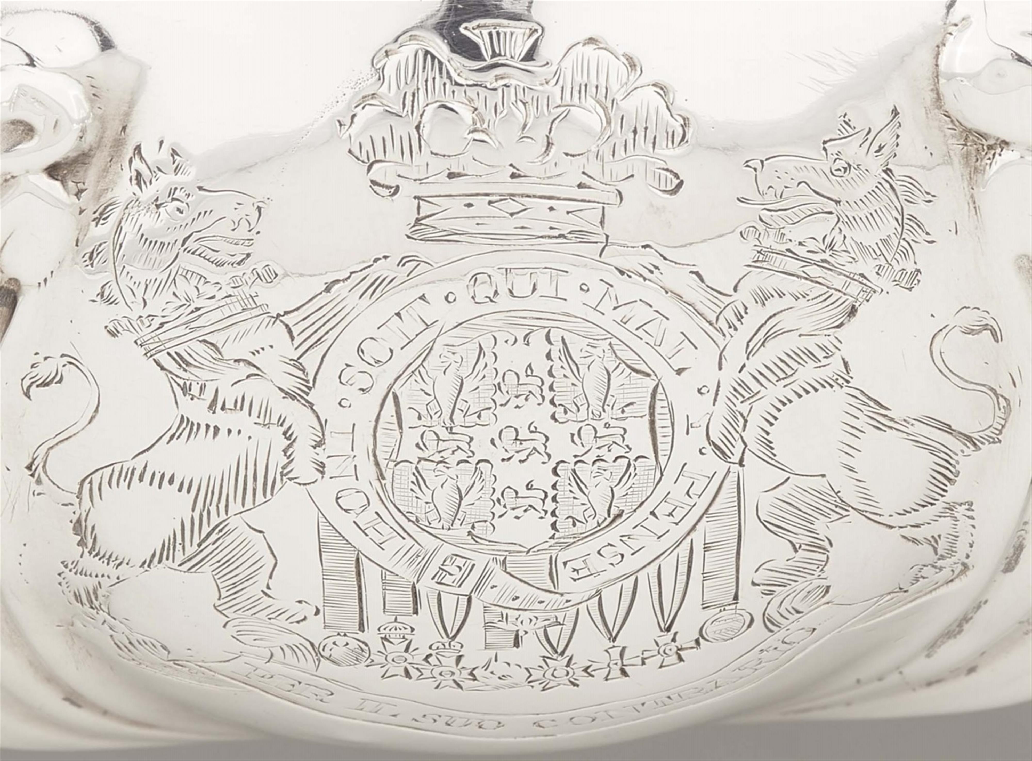 A pair of George III silver tureens - image-2