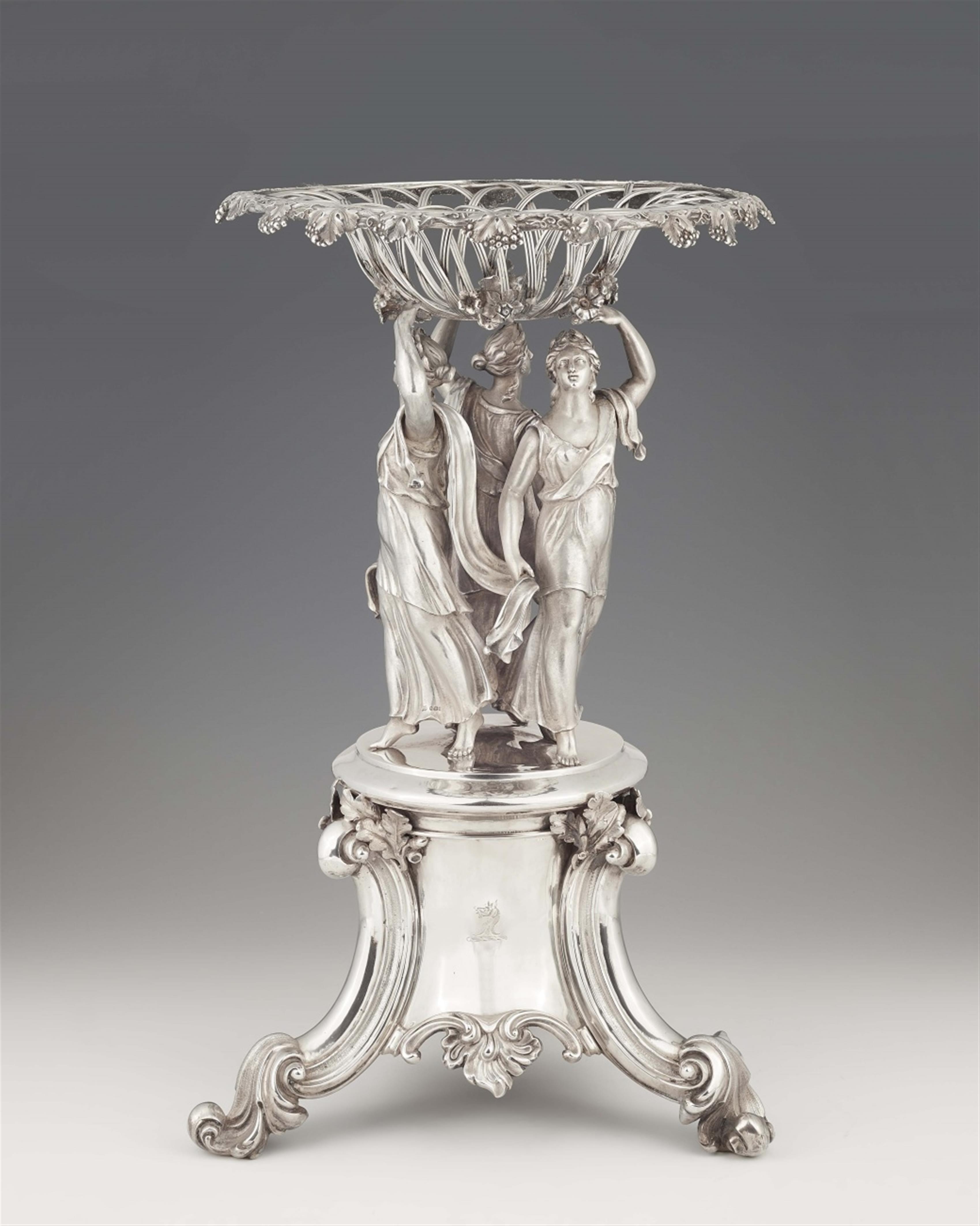A large Victorian silver centerpiece - image-1