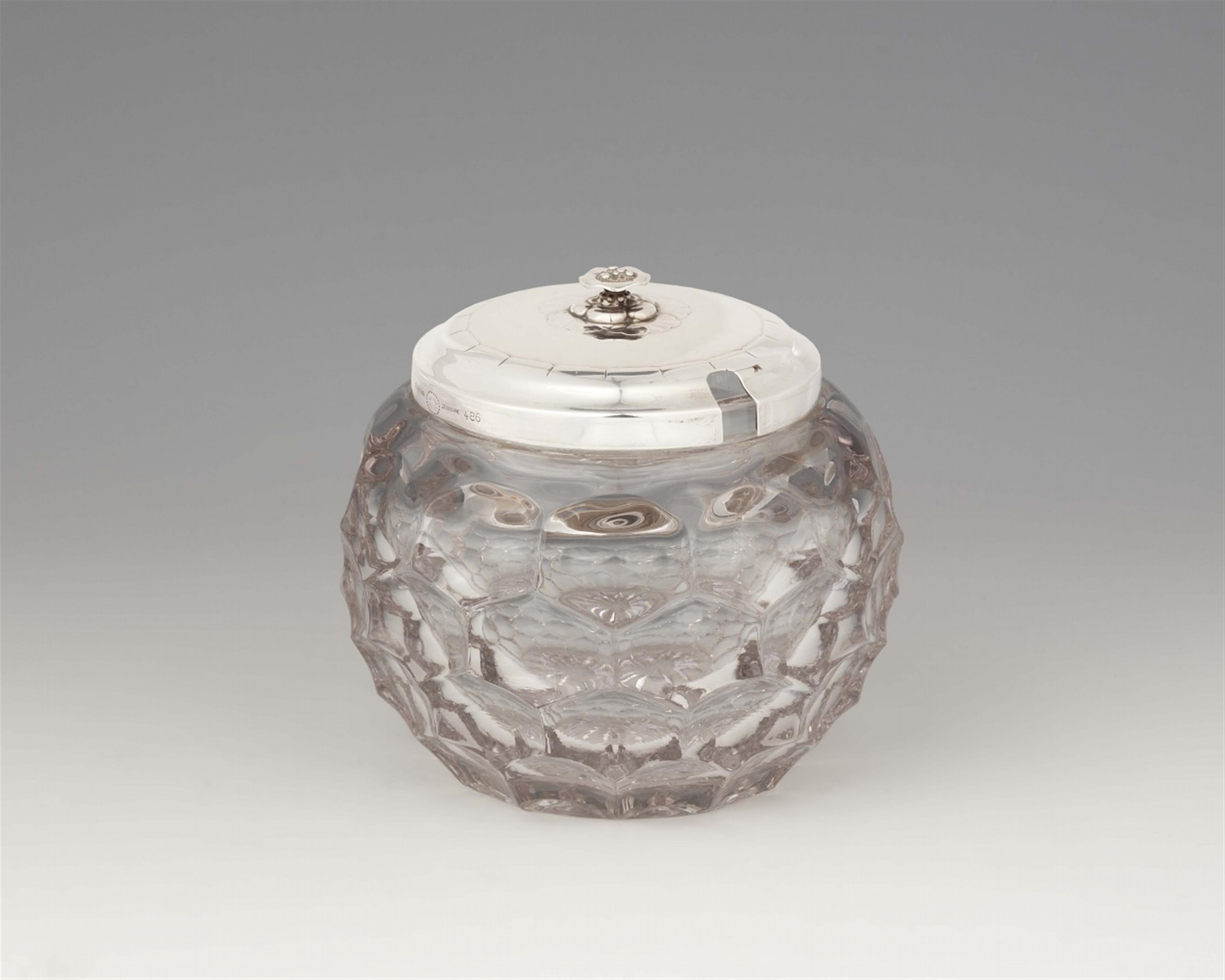 A Georg Jensen Copenhagen silver jam pot, model no. 486 - image-1
