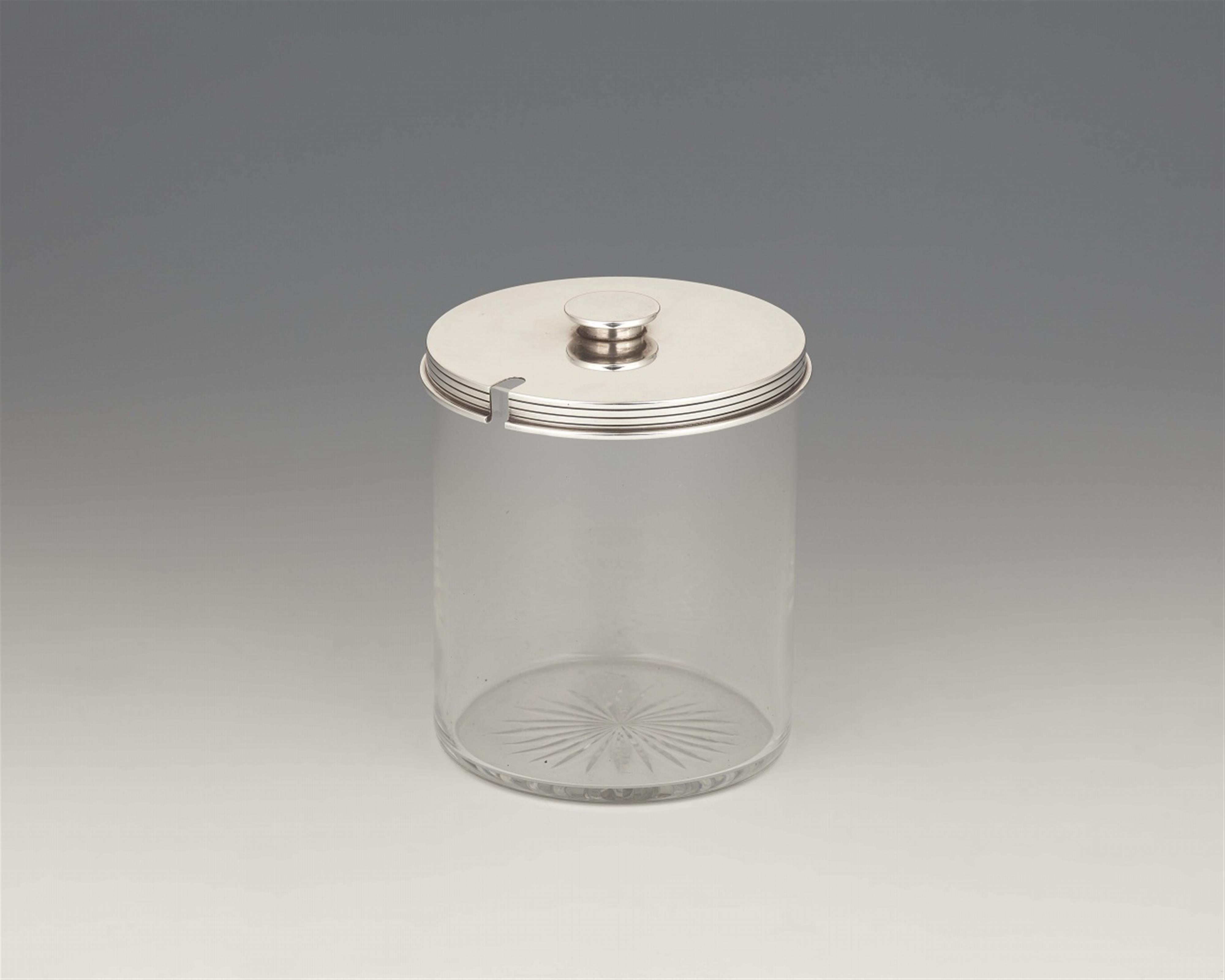 A Georg Jensen Copenhagen silver jam pot, model no. 710 - image-1
