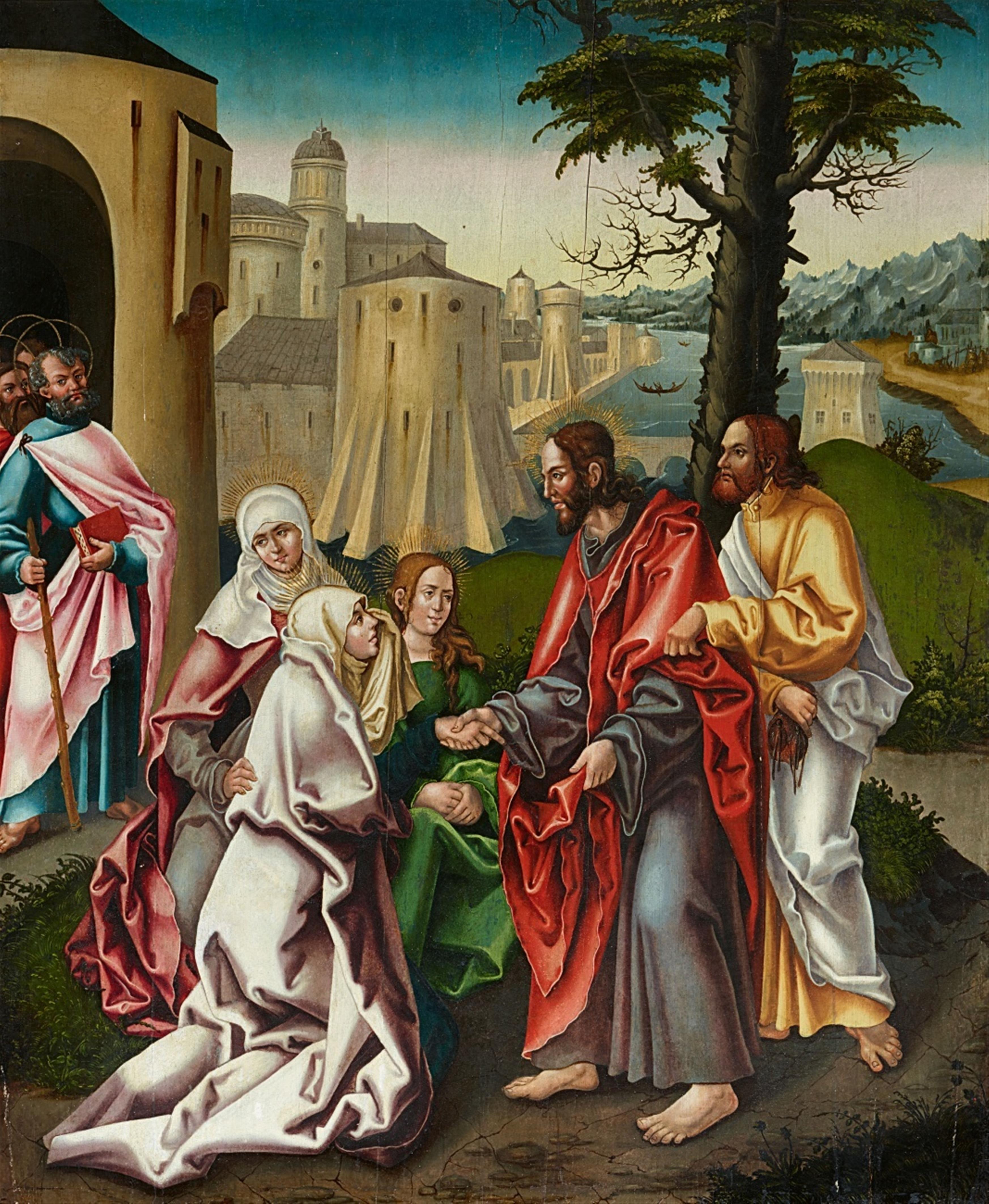 Augsburg School around 1515/1520 - Christ Taking Leave of His Mother - image-1