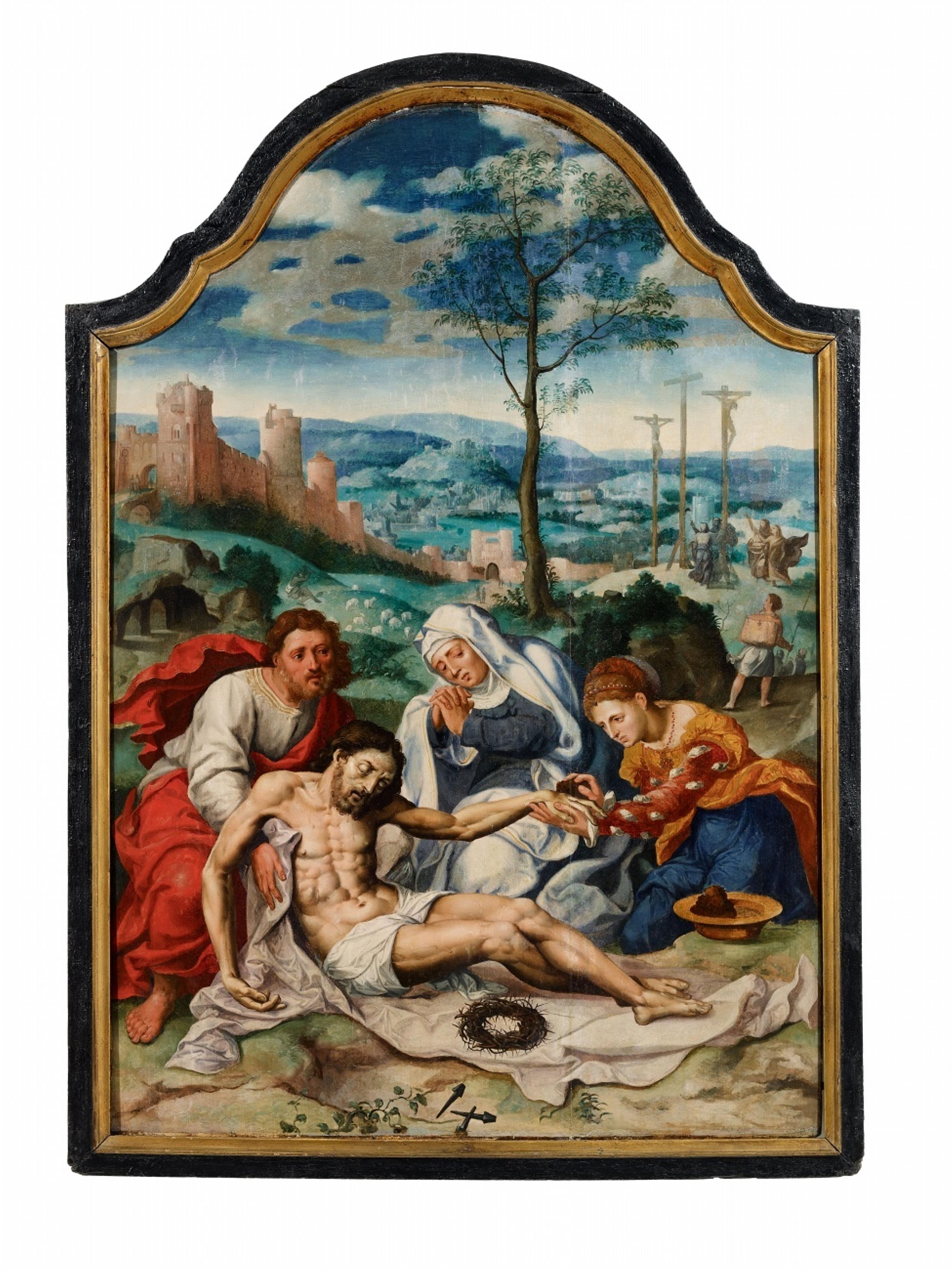 Netherlandish School circa 1530/1540 - The Lamentation of Christ - image-1