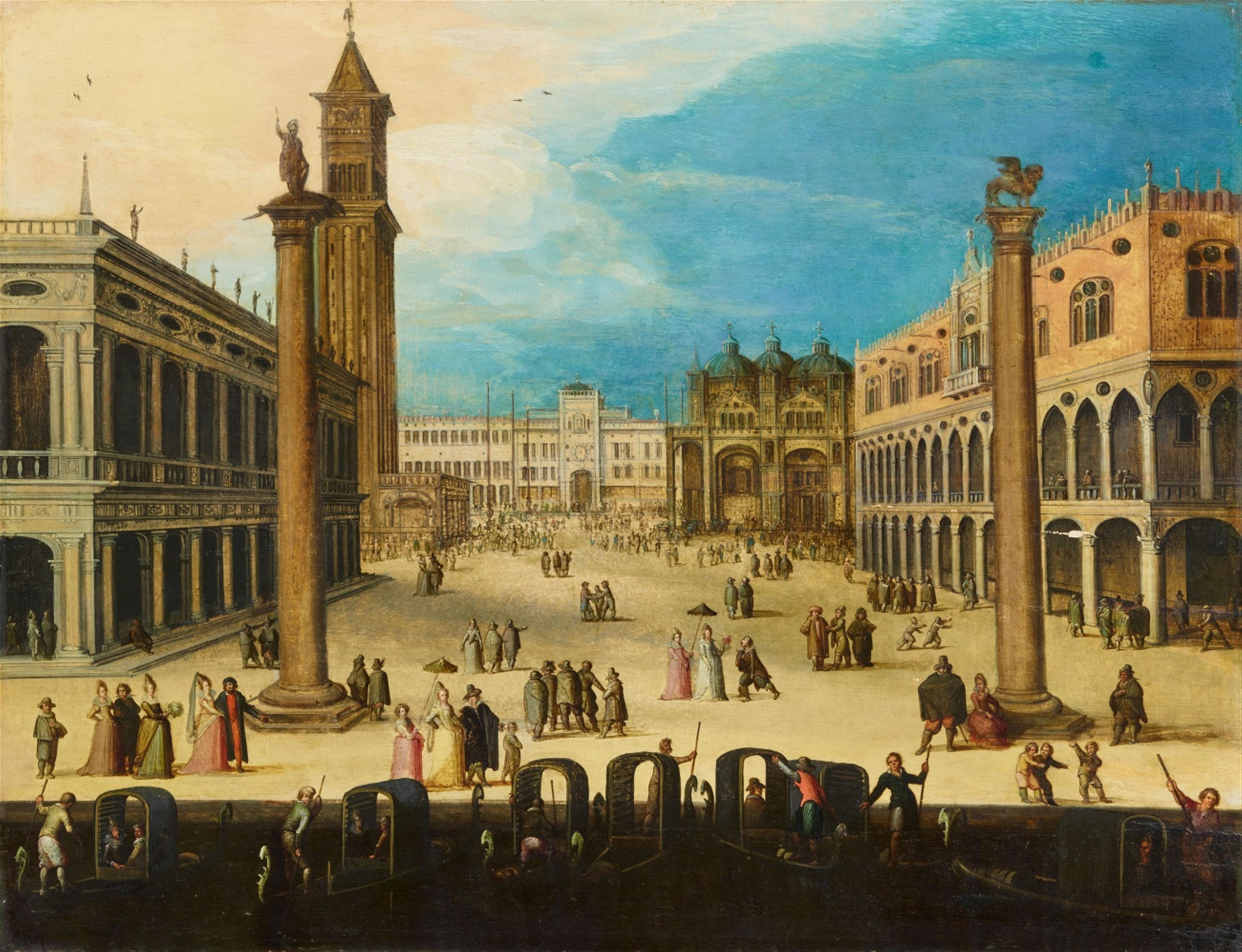 Louis de Caullery - View of the Piazzetta in Venice - image-1