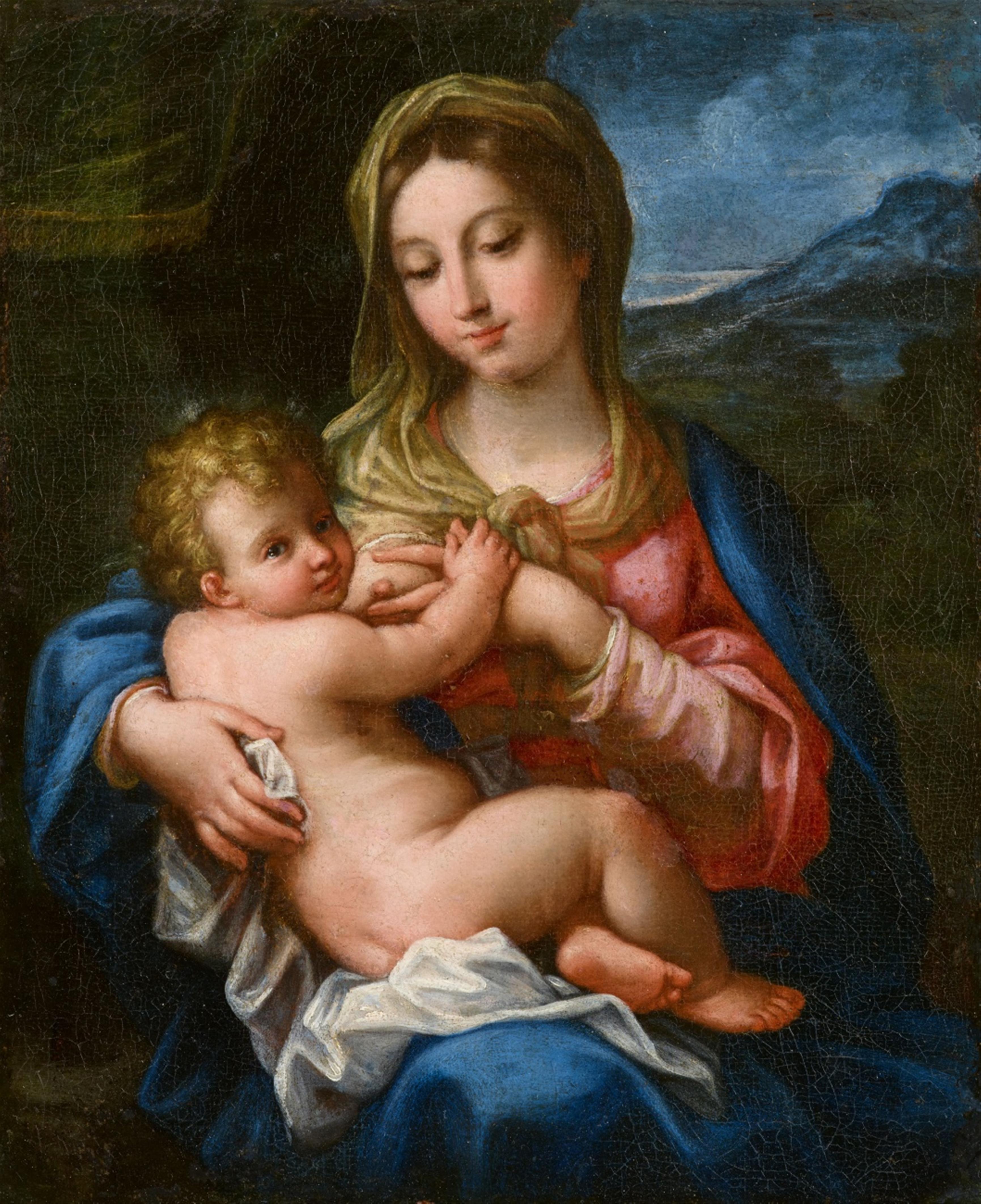 Roman School late 17th century - The Virgin and Child - image-1