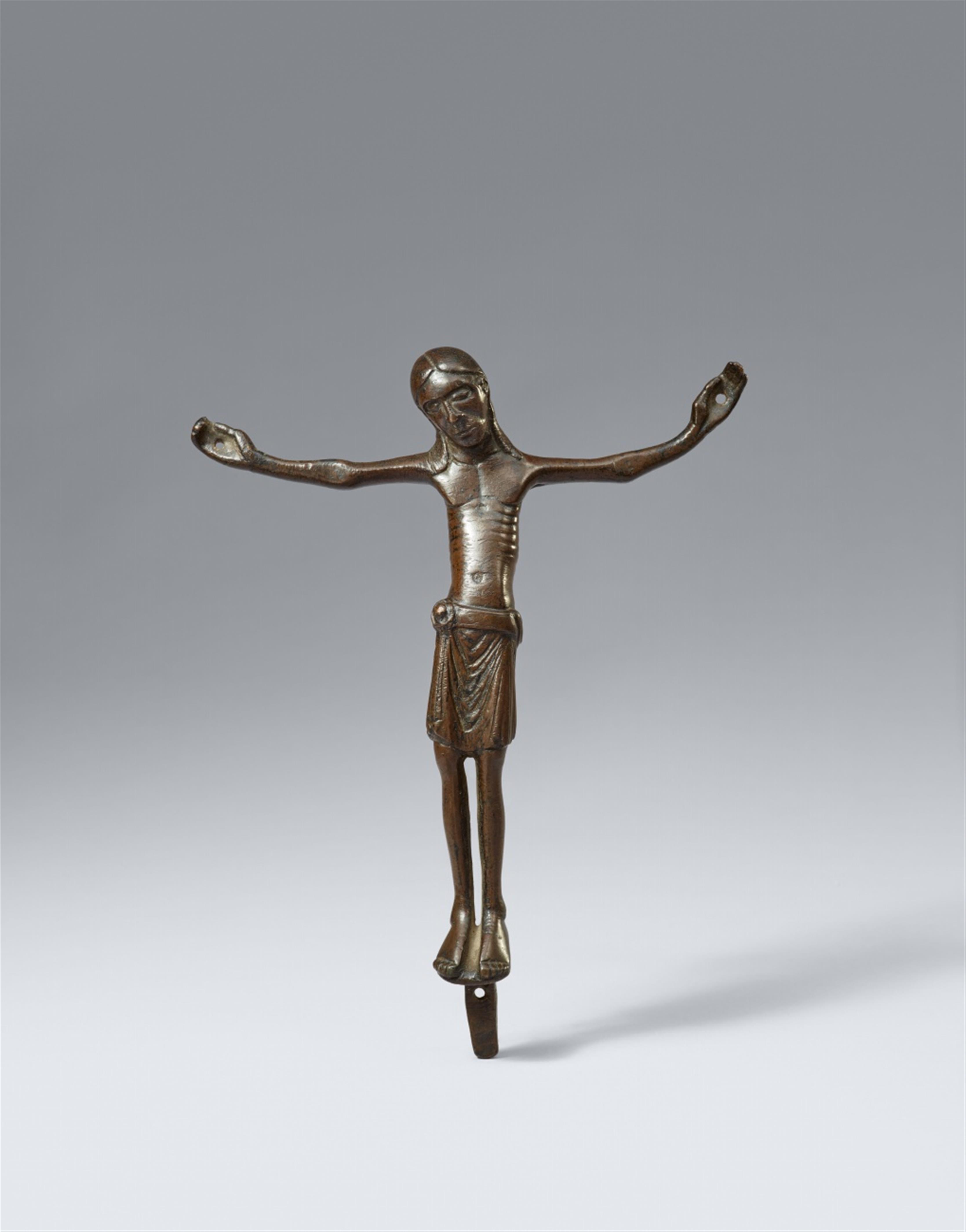German late 12th century - A late 12th century German bronze Corpus Christi - image-1