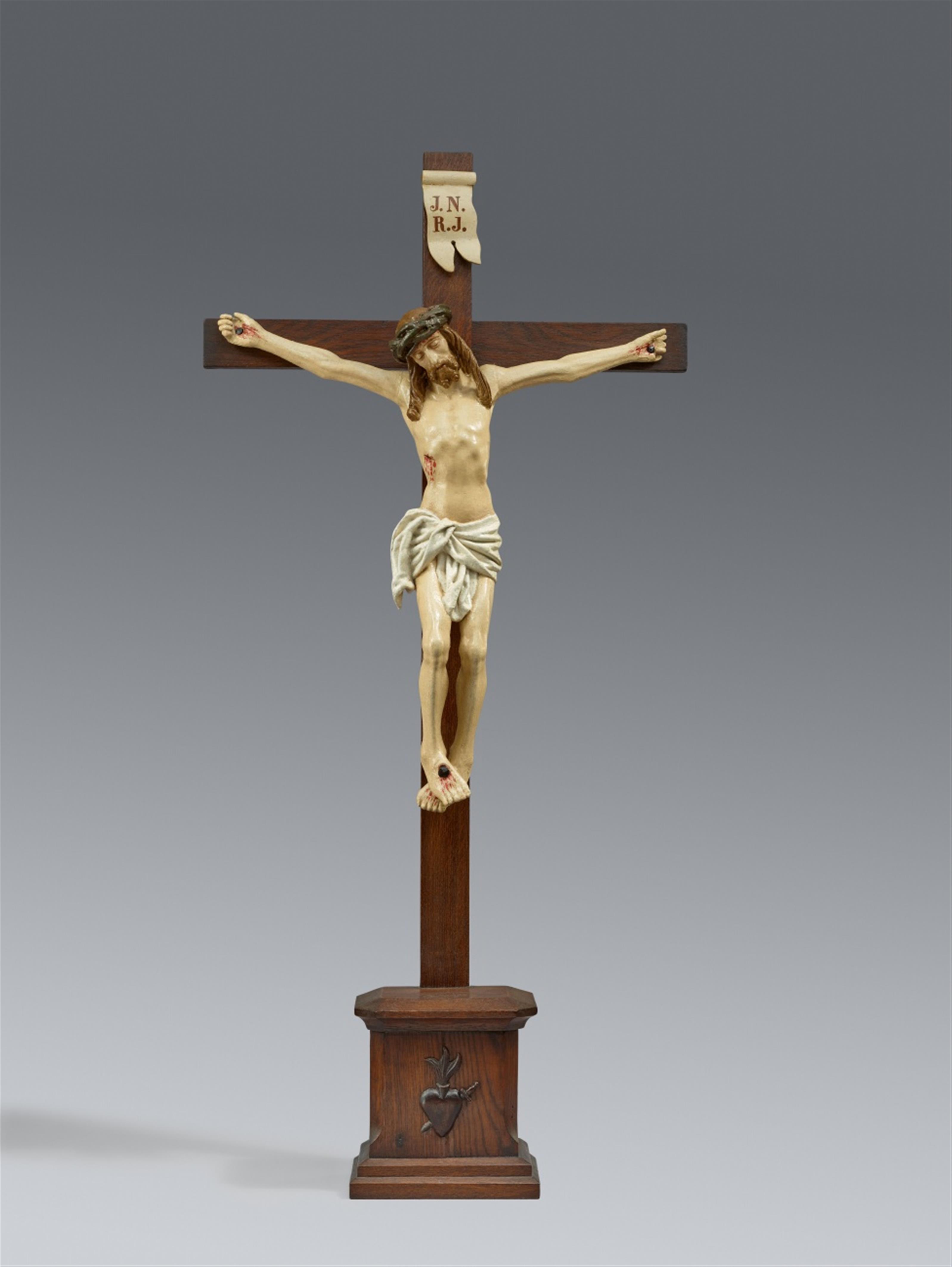 Wohl Westfalen Ende 15. Jahrhundert - Standkreuz mit Corpus Christi - image-1