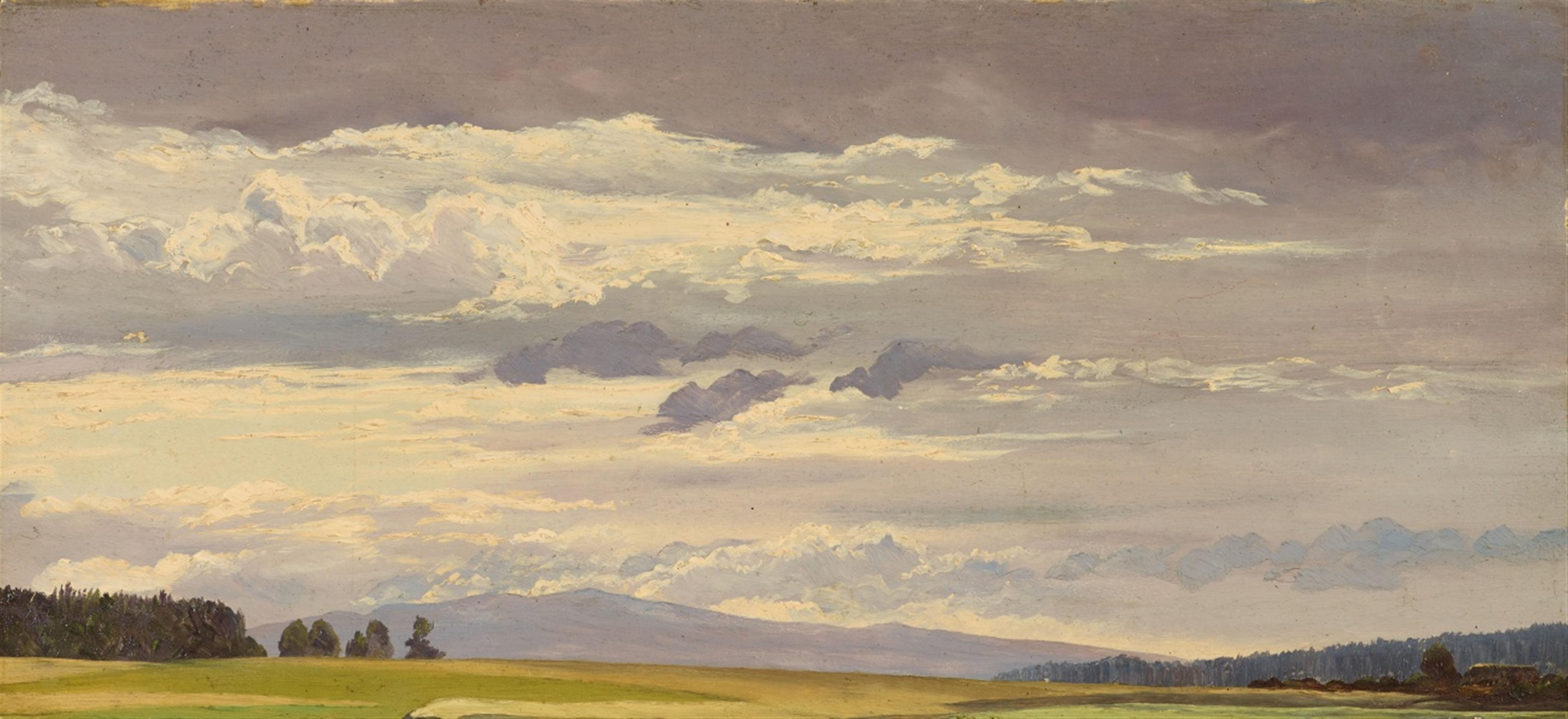 Carl Irmer - Alpine Landscape with a Low Horizon Line – Cloud Study - image-1