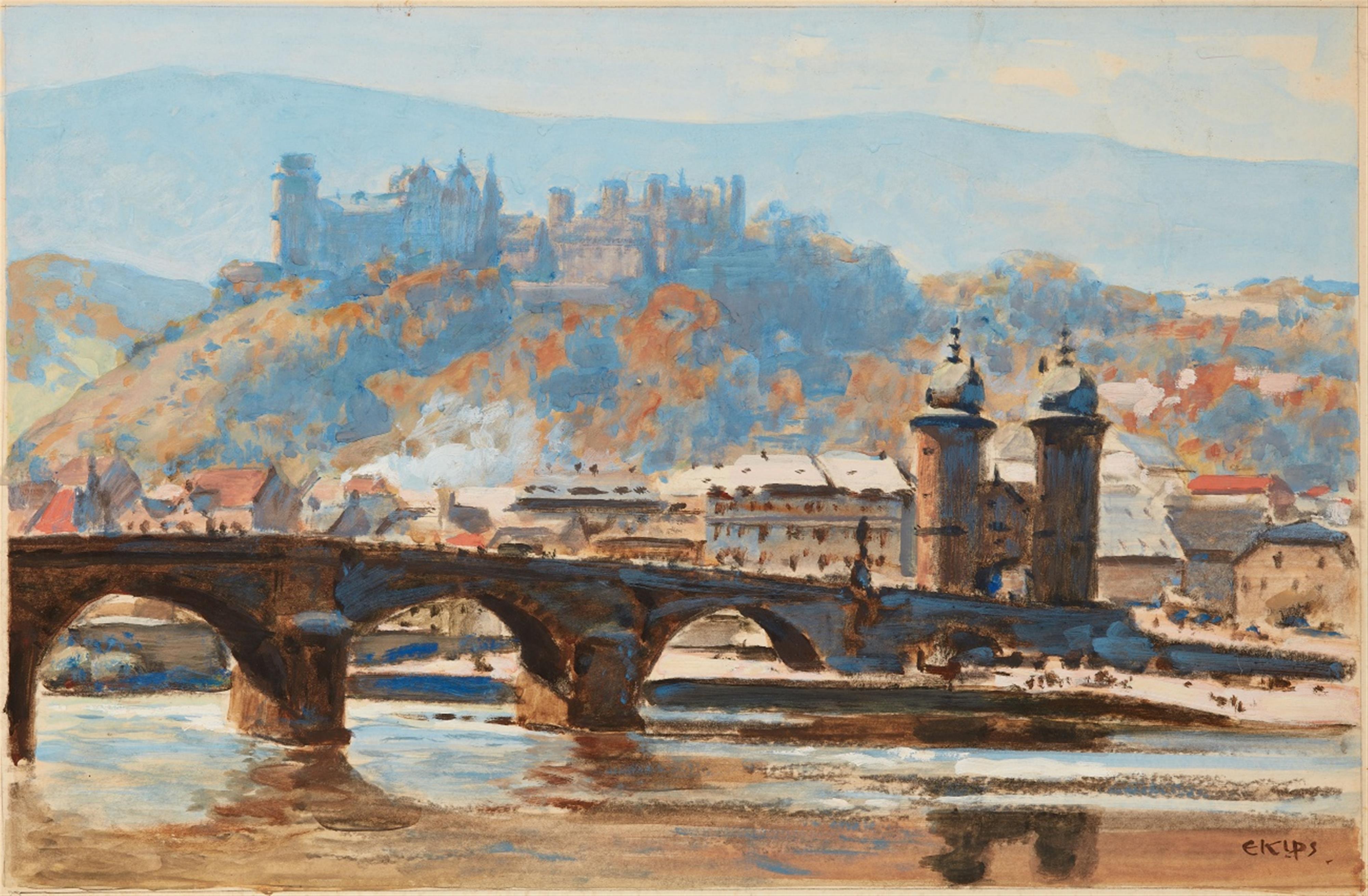 Erich Kips - Ansicht von Heidelberg - image-1