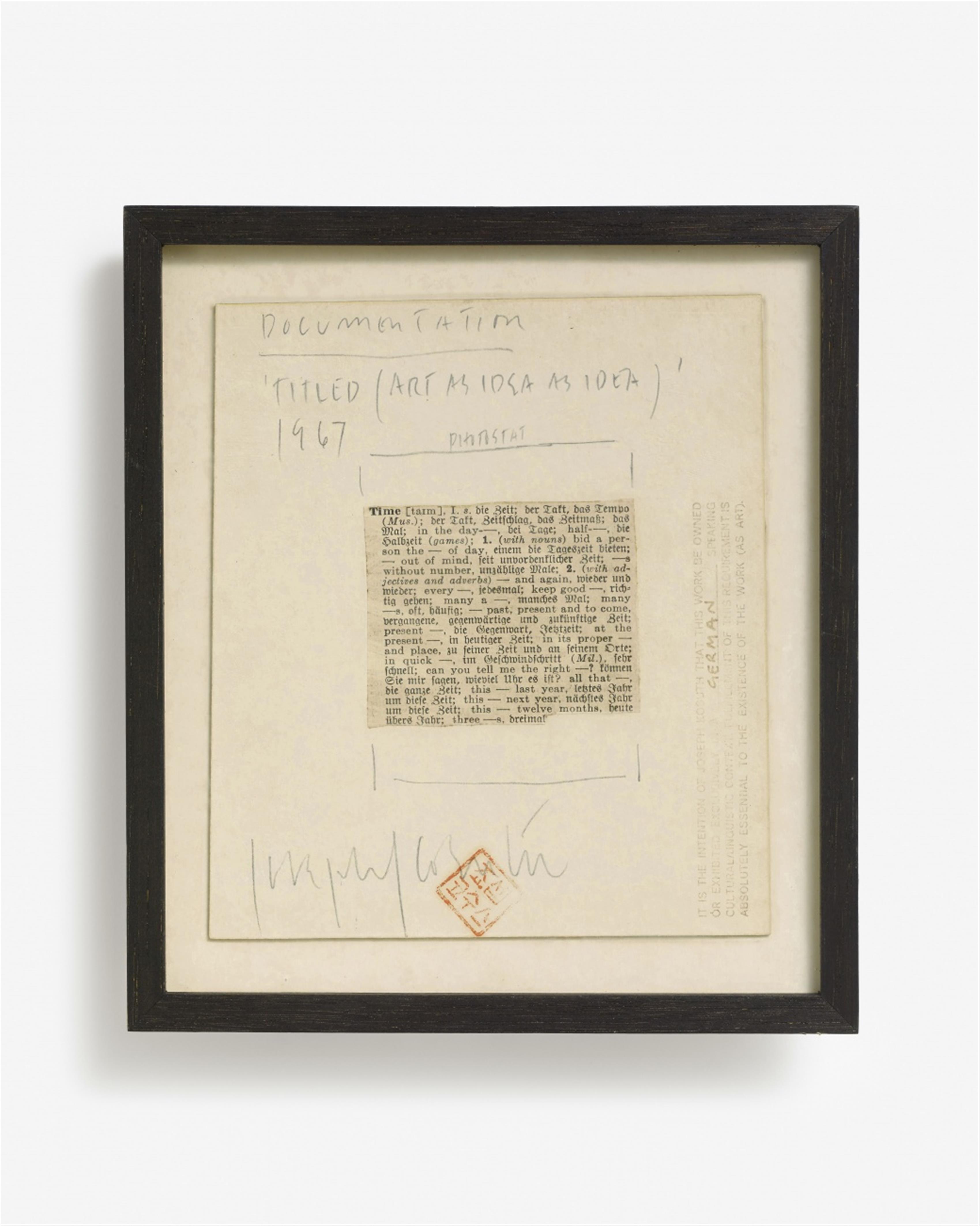 Joseph Kosuth - Art As Idea As Idea - image-2
