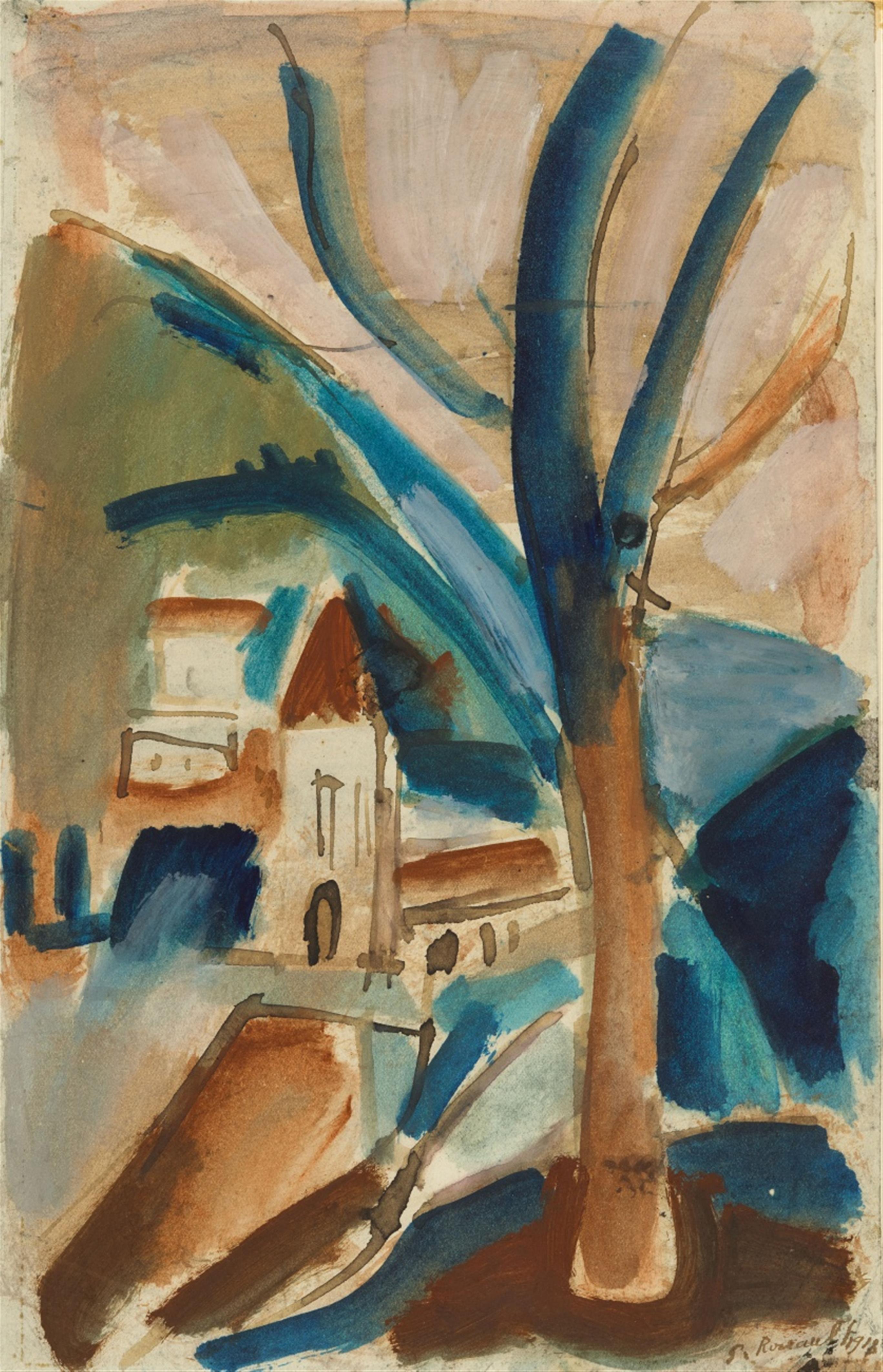 Georges Rouault - Paysage au grand arbre - image-1