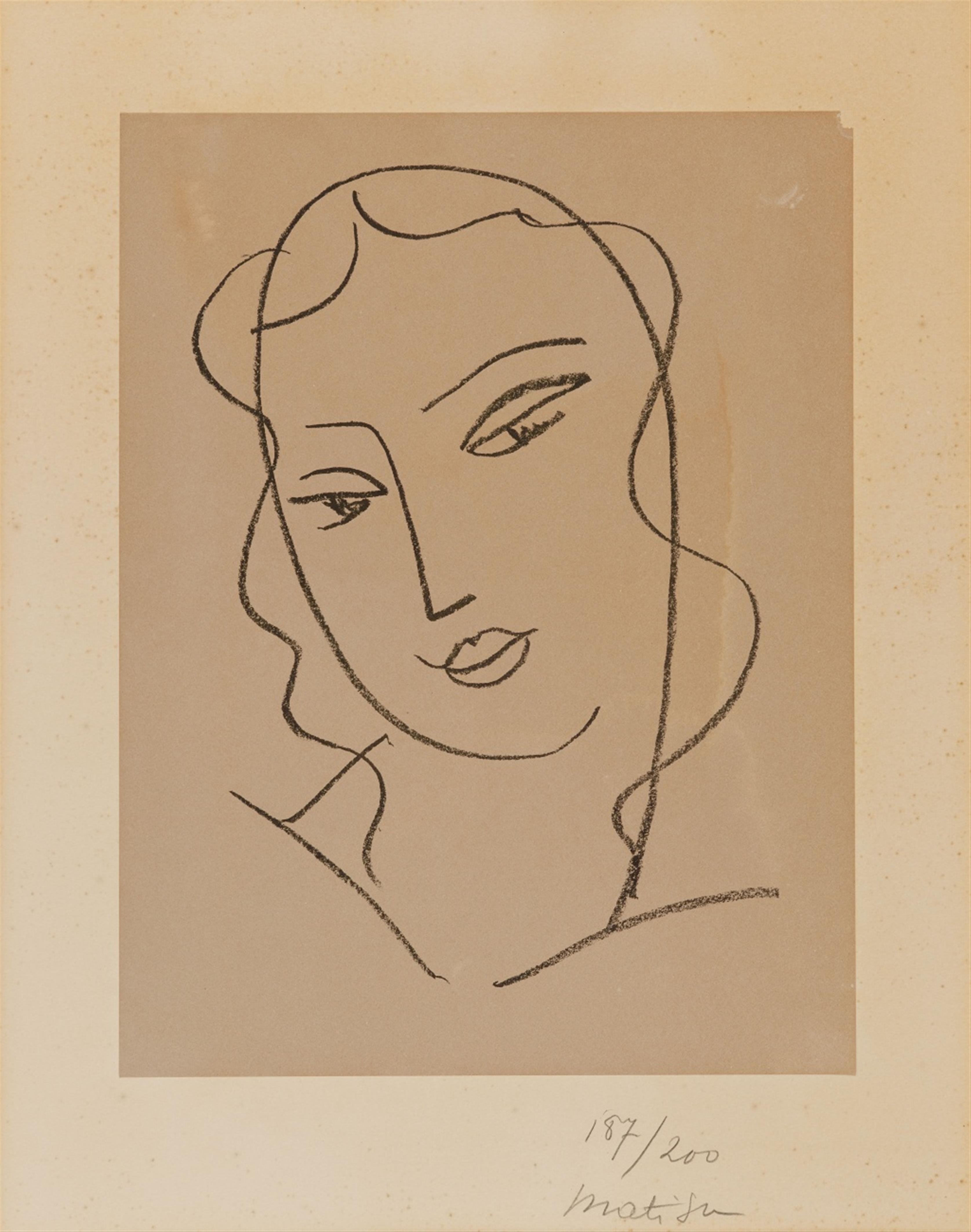 Henri Matisse - Etude pour la vierge "Tête voilée" - image-1