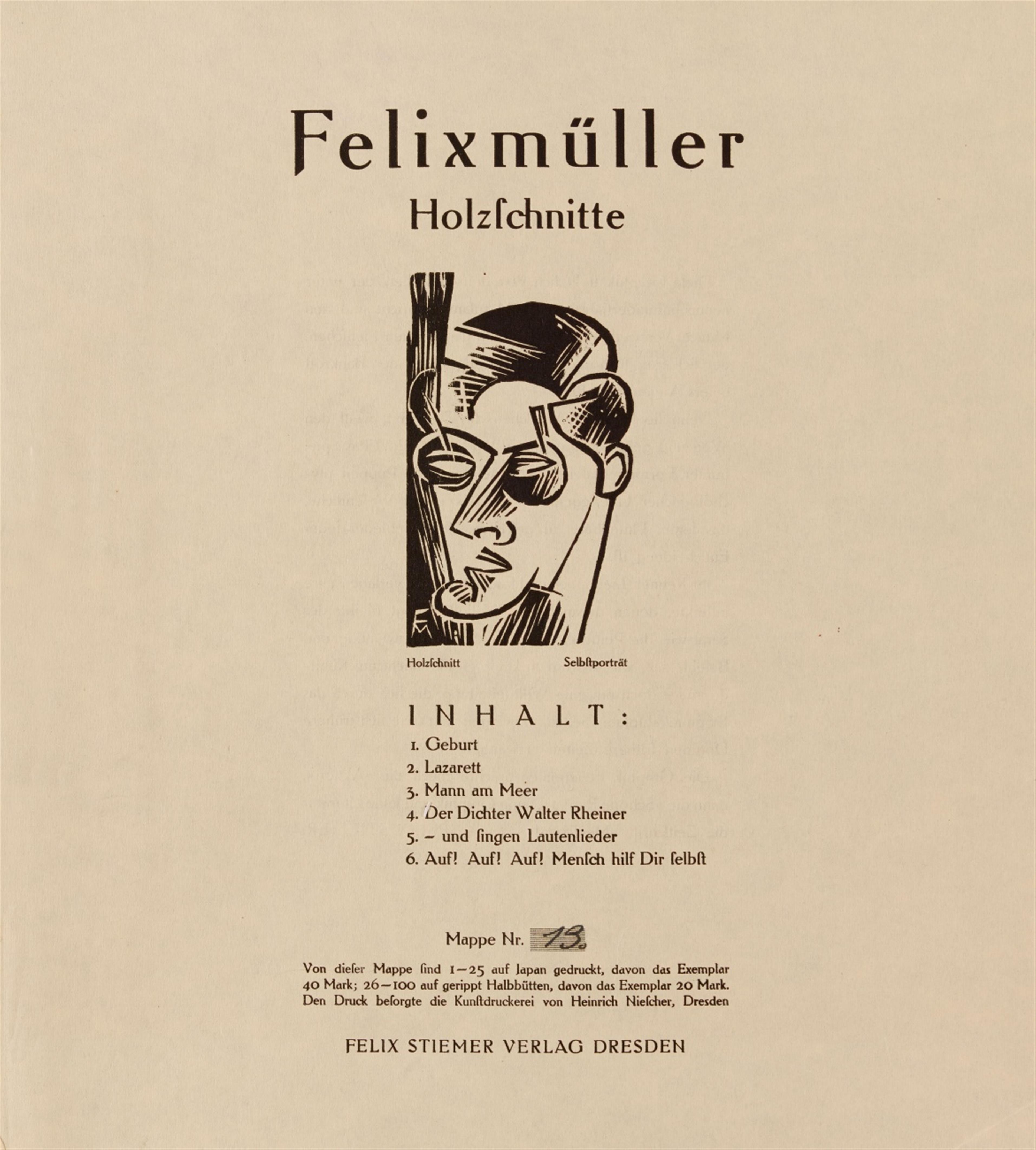 Conrad Felixmüller - Mappenwerk Holzschnitte - image-2