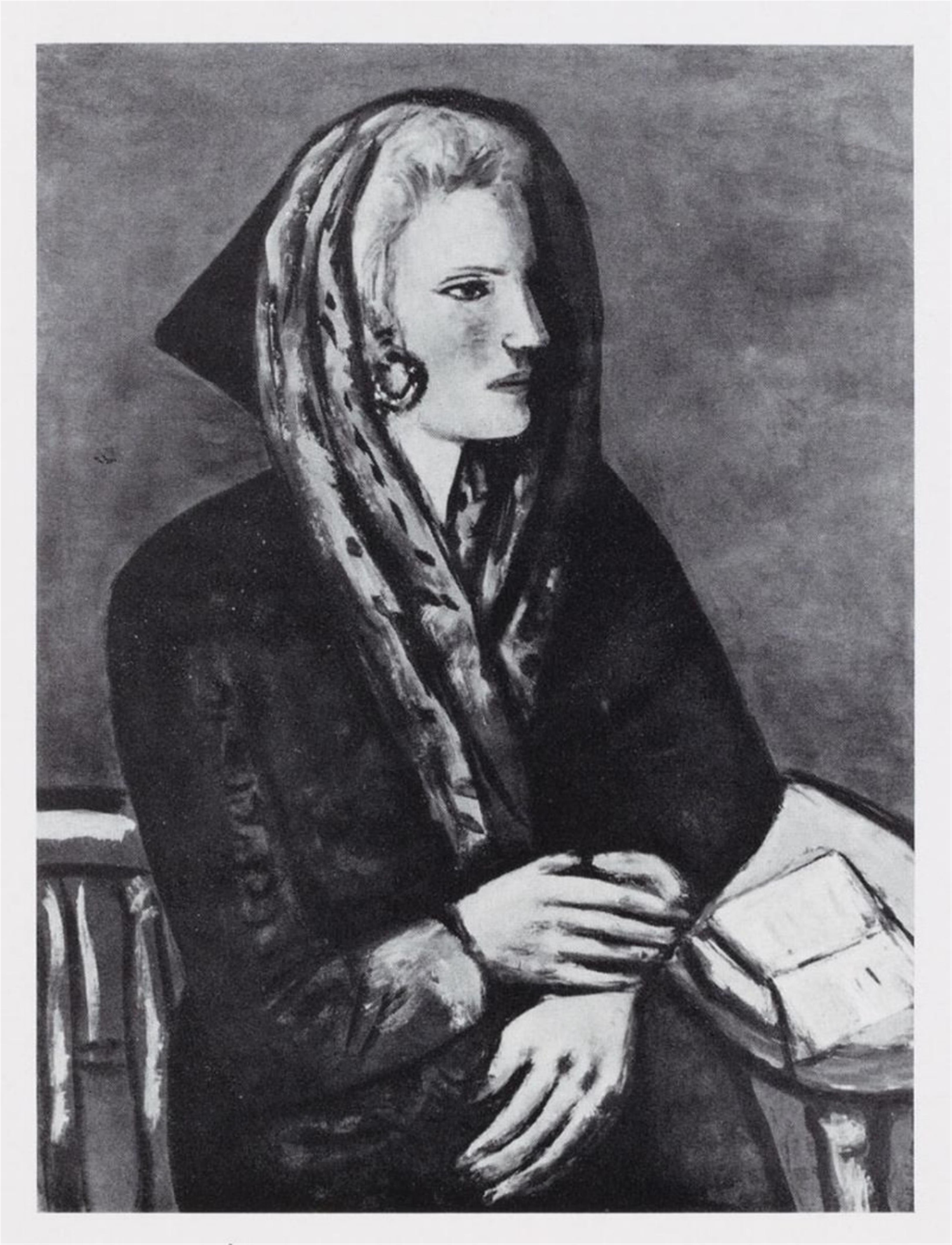 Max Beckmann - Frauenkopf mit Halskette (Female Head with Necklace) - image-2